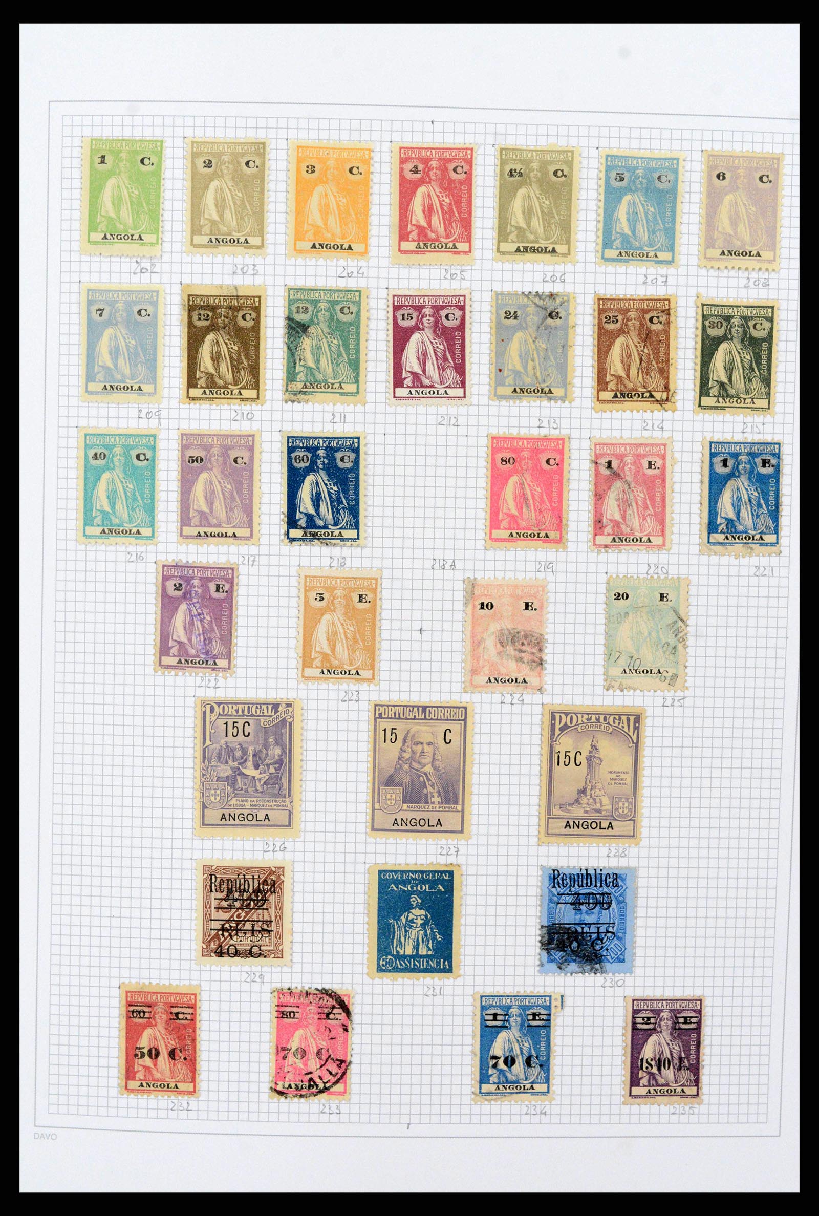38154 0009 - Postzegelverzameling 38154 Portugese koloniën 1880-1999.
