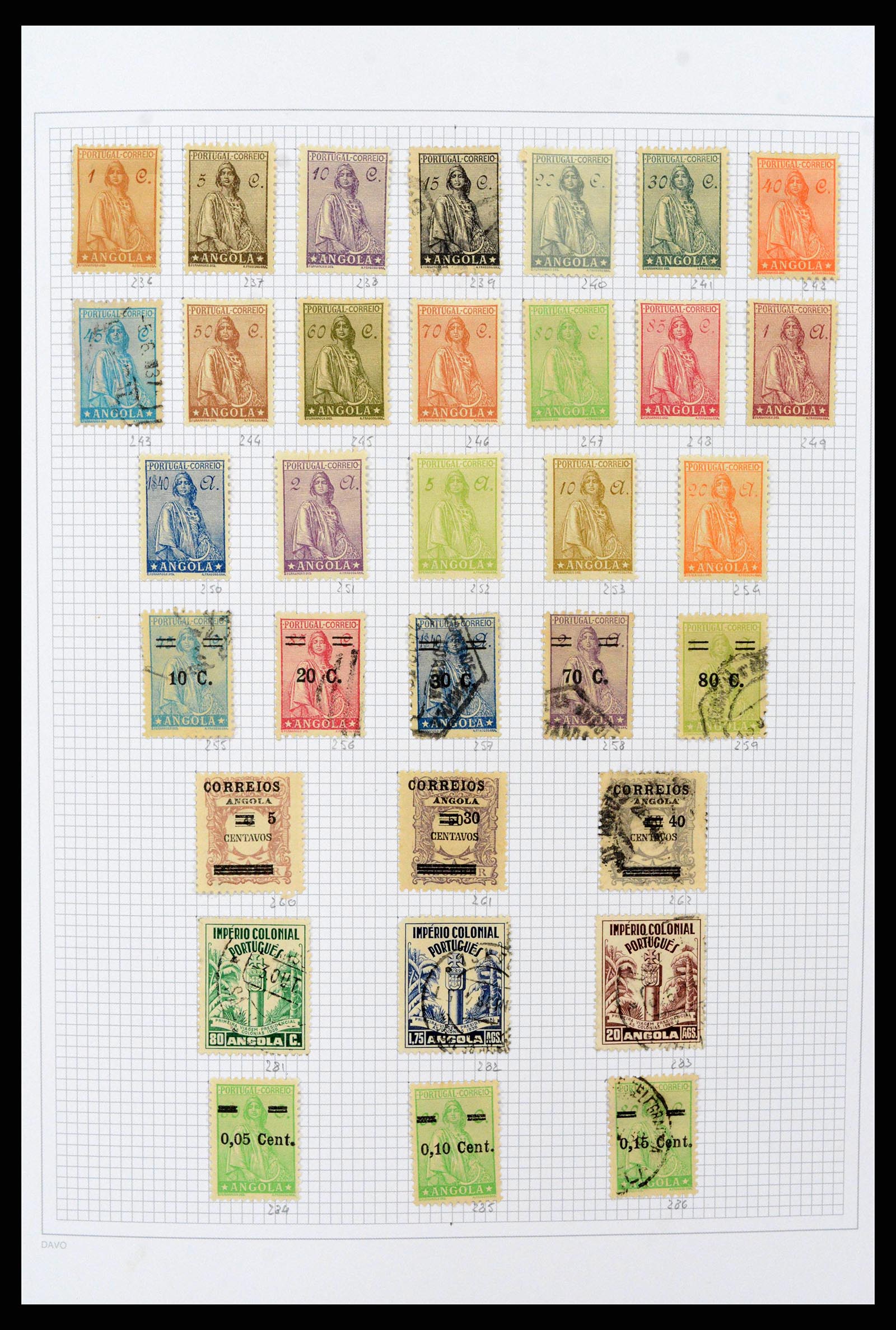 38154 0010 - Postzegelverzameling 38154 Portugese koloniën 1880-1999.
