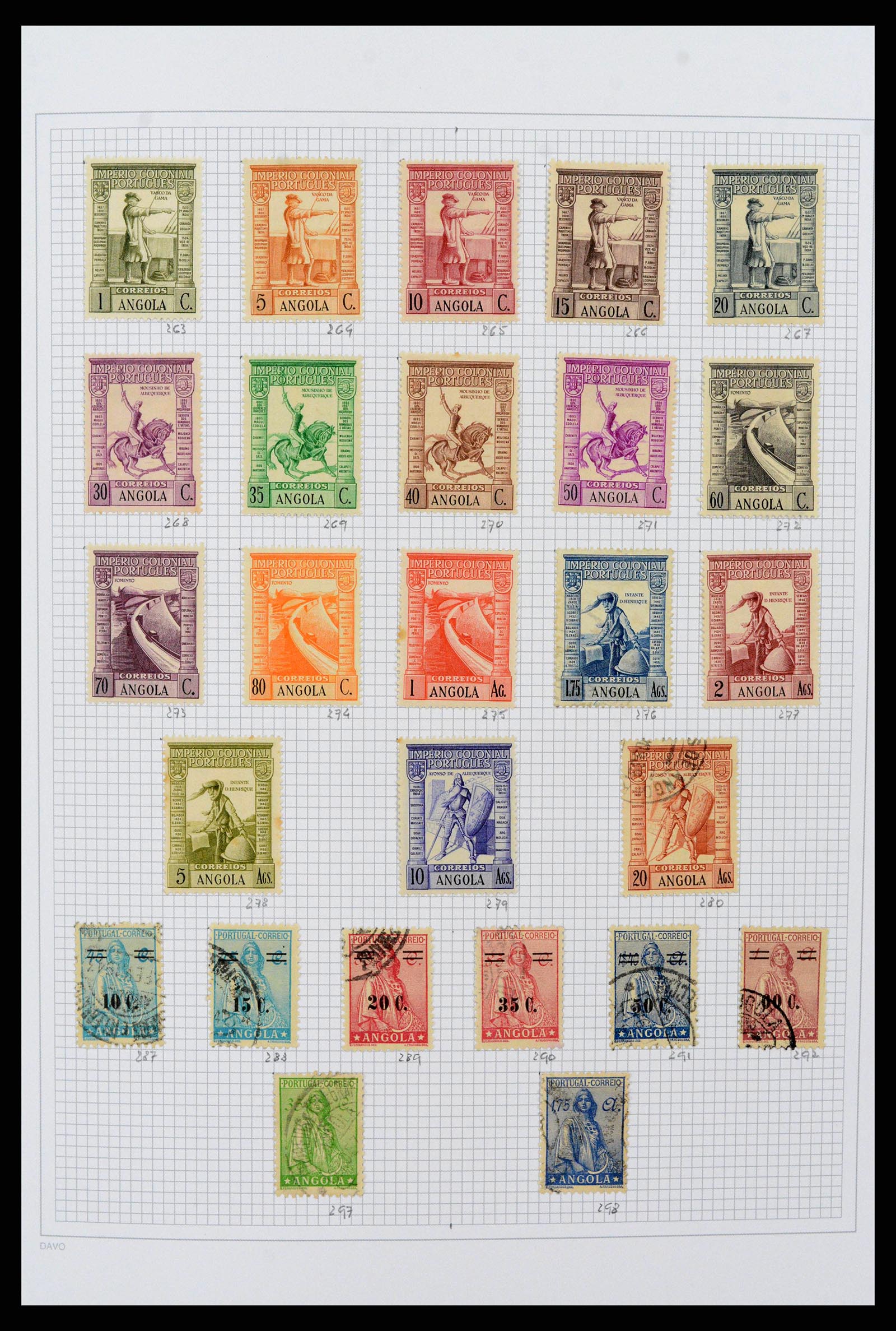 38154 0011 - Postzegelverzameling 38154 Portugese koloniën 1880-1999.