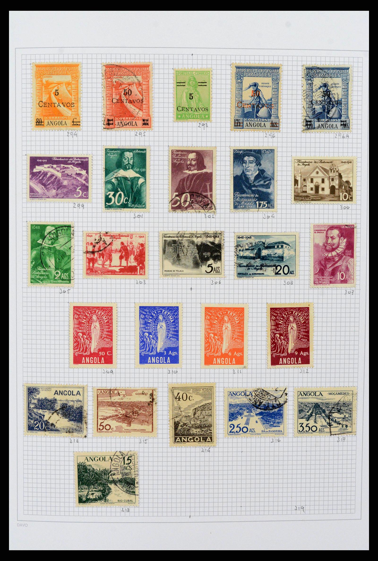 38154 0012 - Postzegelverzameling 38154 Portugese koloniën 1880-1999.