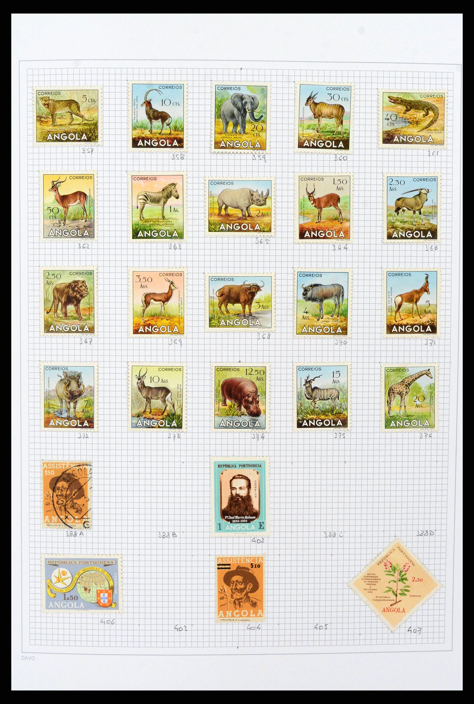 38154 0015 - Postzegelverzameling 38154 Portugese koloniën 1880-1999.