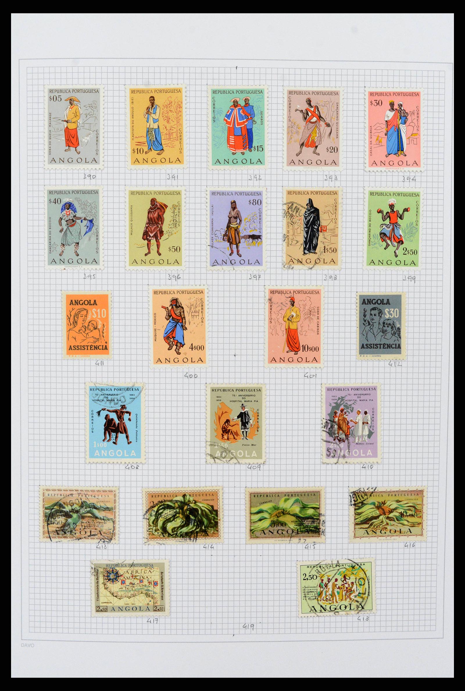 38154 0016 - Postzegelverzameling 38154 Portugese koloniën 1880-1999.