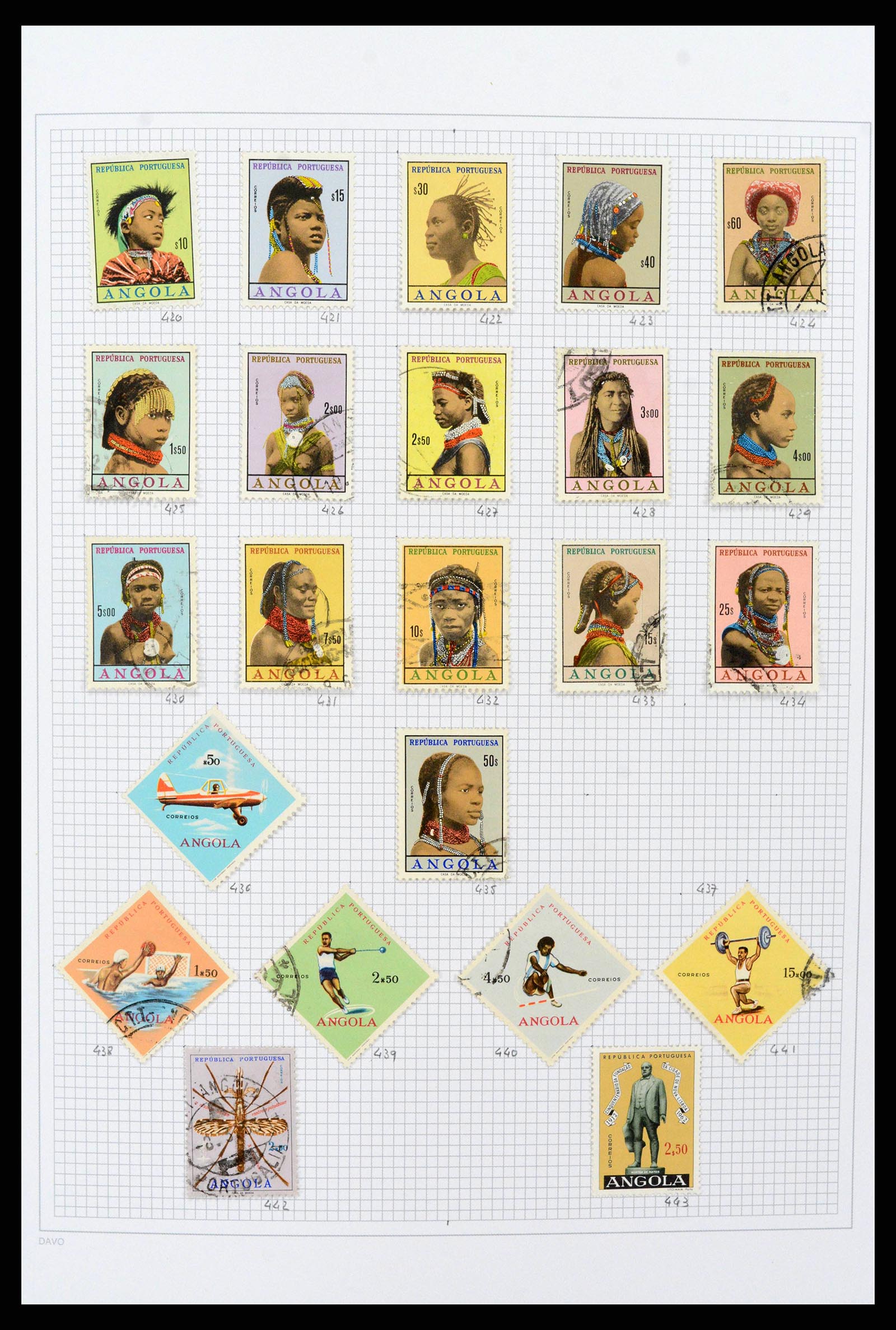 38154 0017 - Postzegelverzameling 38154 Portugese koloniën 1880-1999.