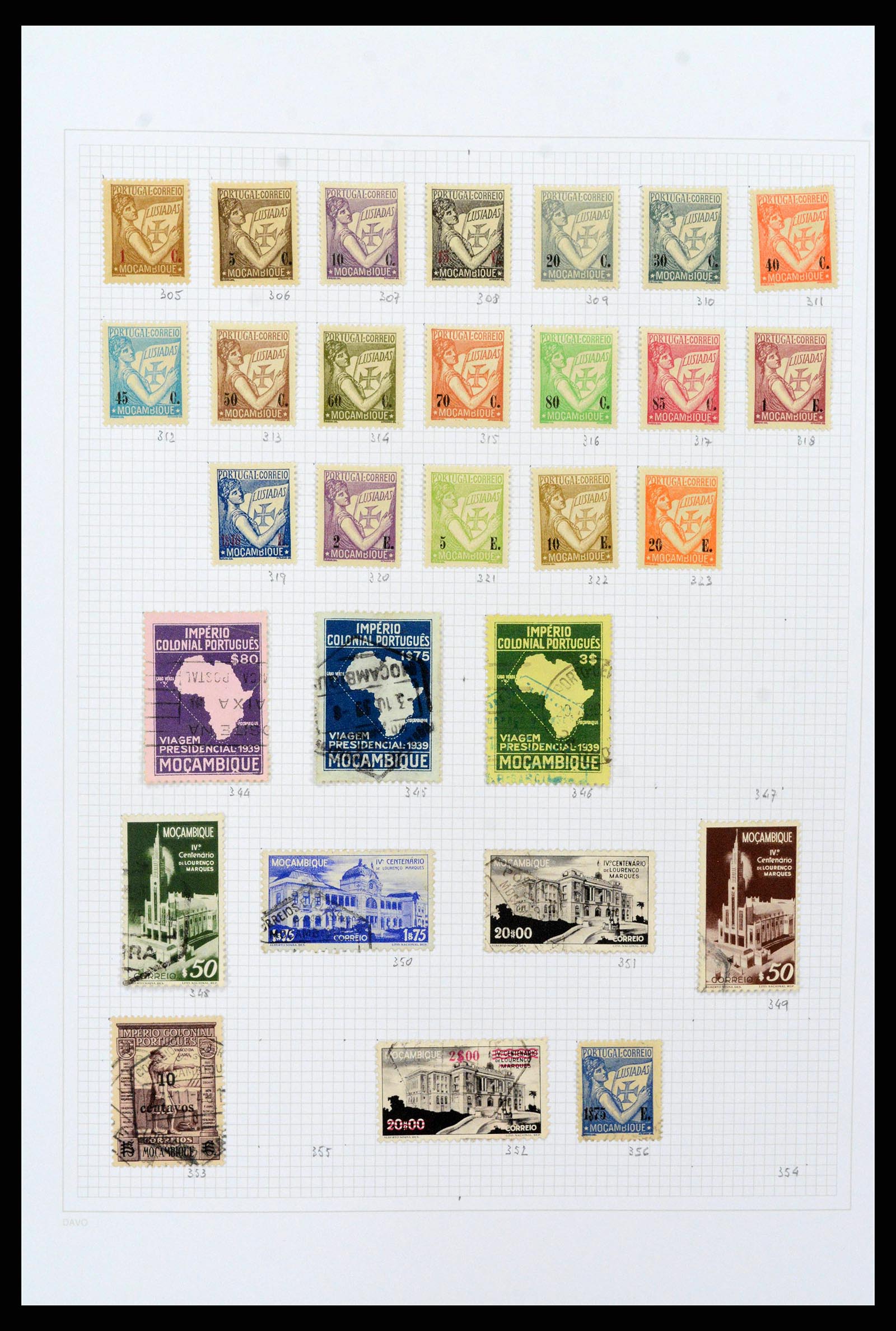 38154 0081 - Stamp collection 38154 Portuguese colonies 1880-1999.