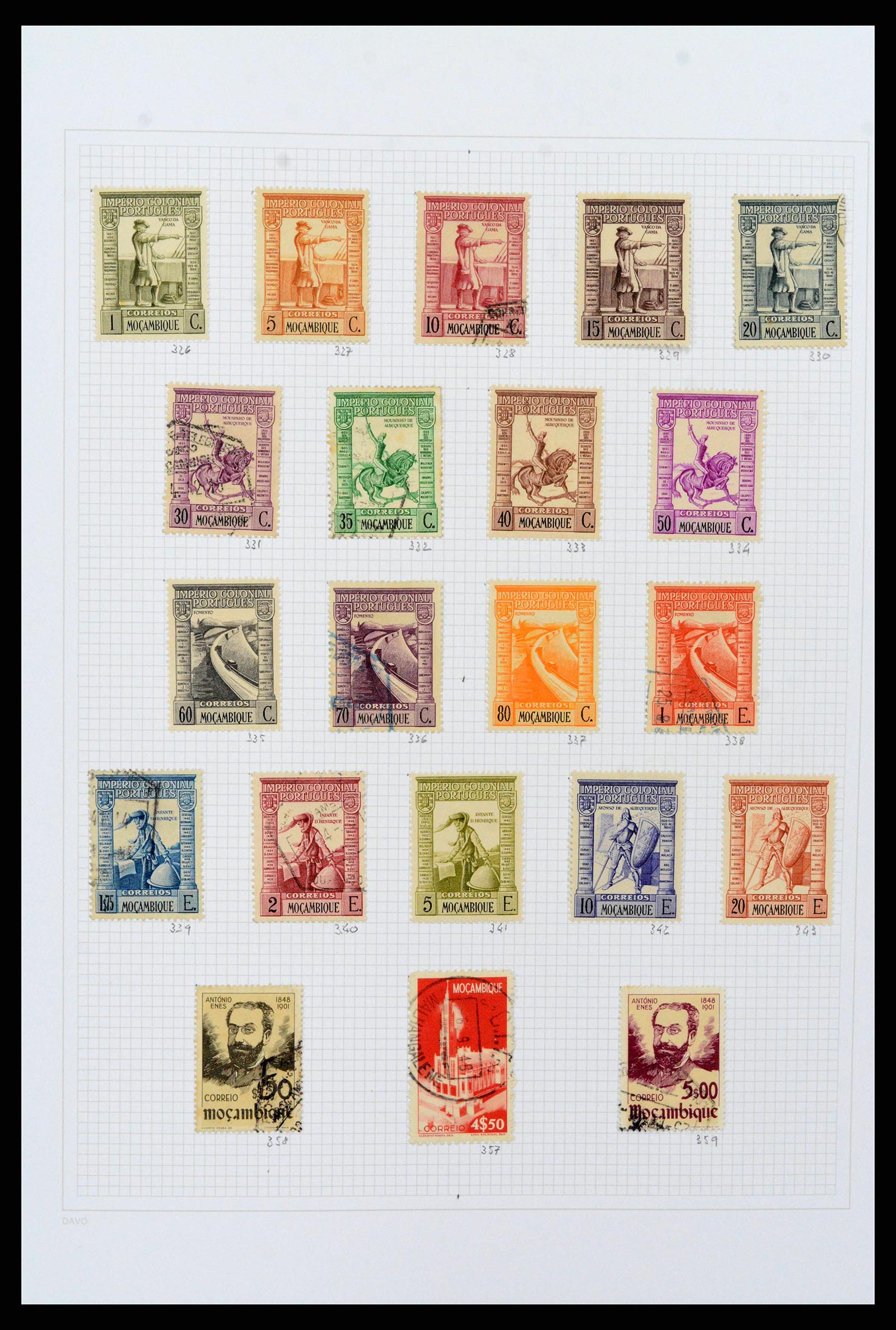 38154 0082 - Stamp collection 38154 Portuguese colonies 1880-1999.