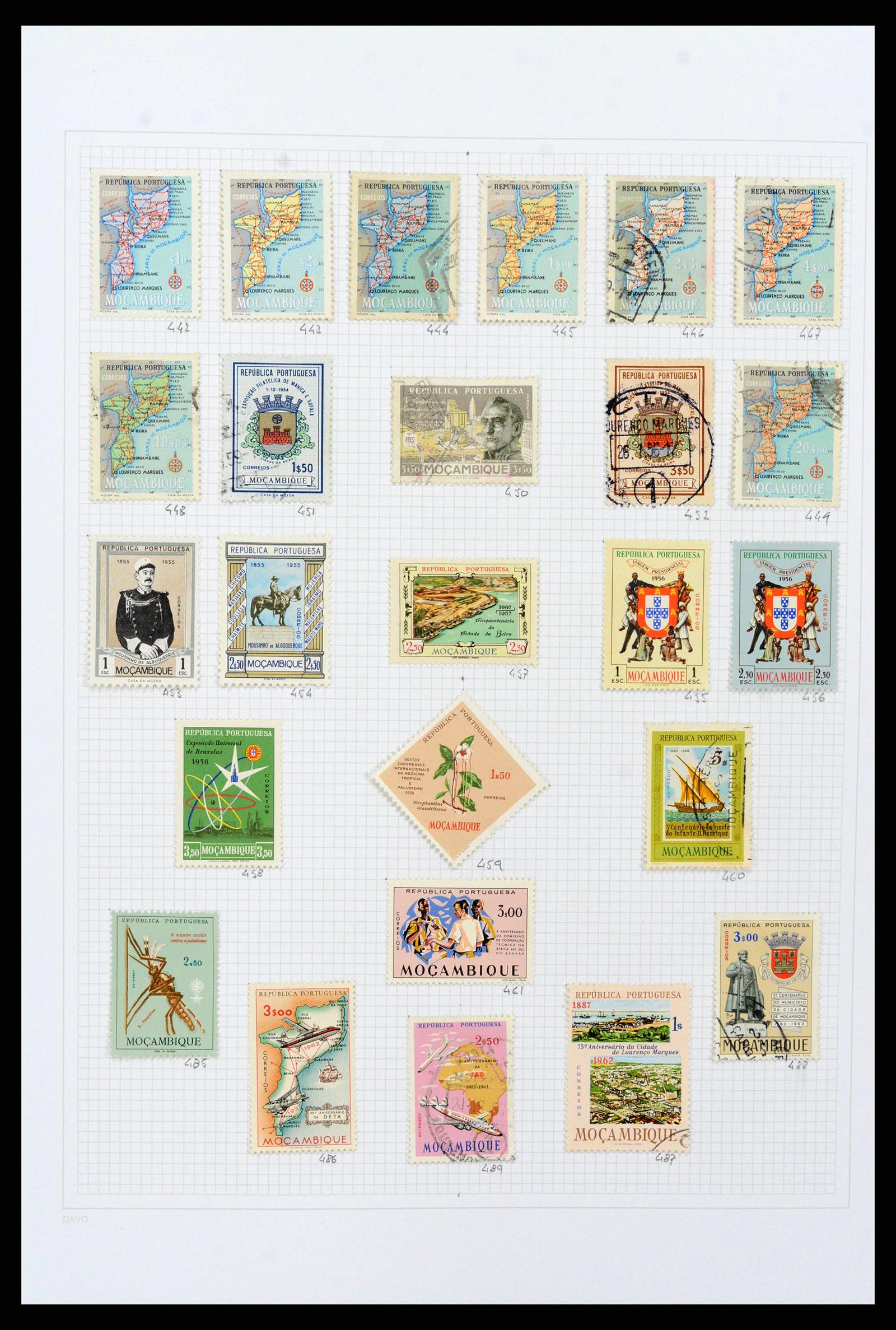 38154 0086 - Stamp collection 38154 Portuguese colonies 1880-1999.