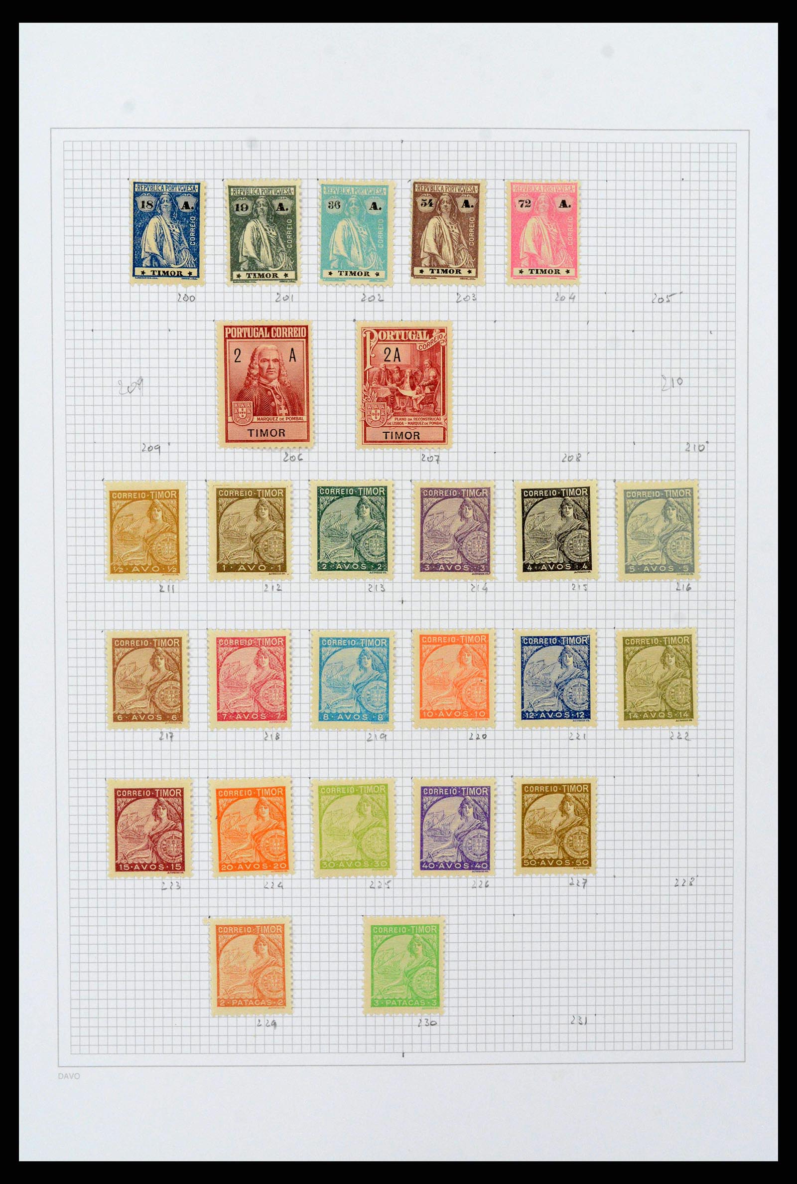 38154 0205 - Stamp collection 38154 Portuguese colonies 1880-1999.