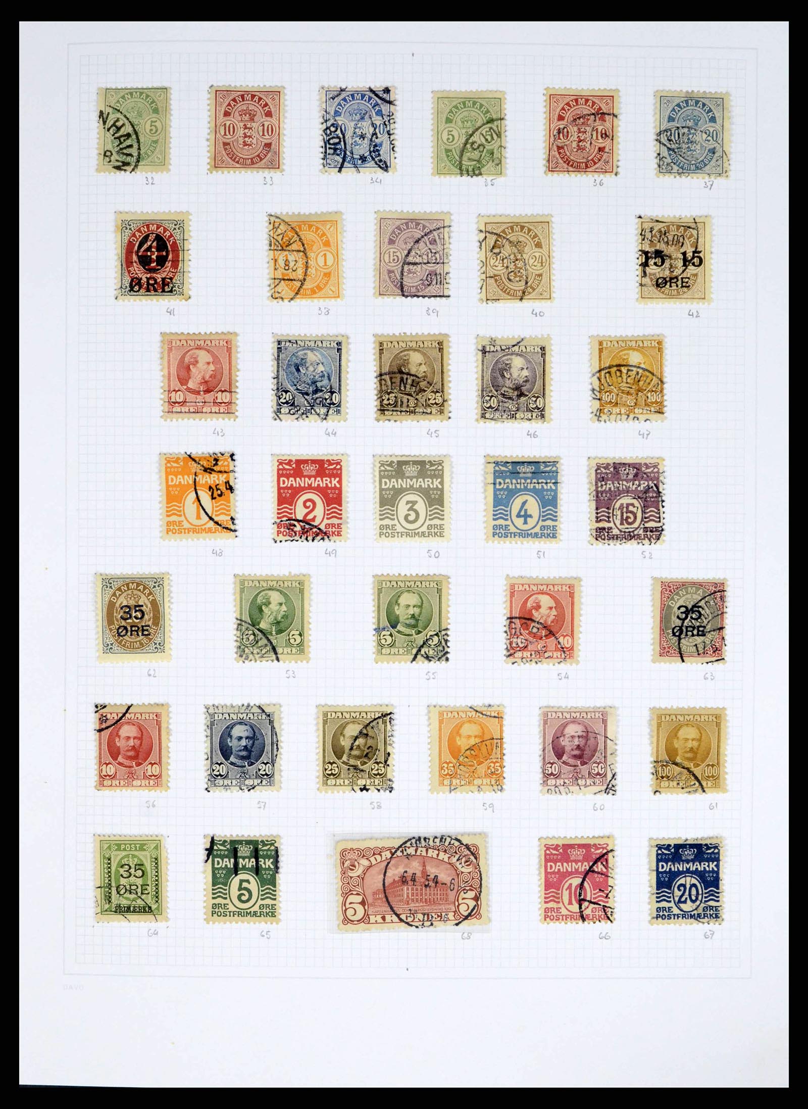 38156 0002 - Postzegelverzameling 38156 Denemarken 1851-2013.