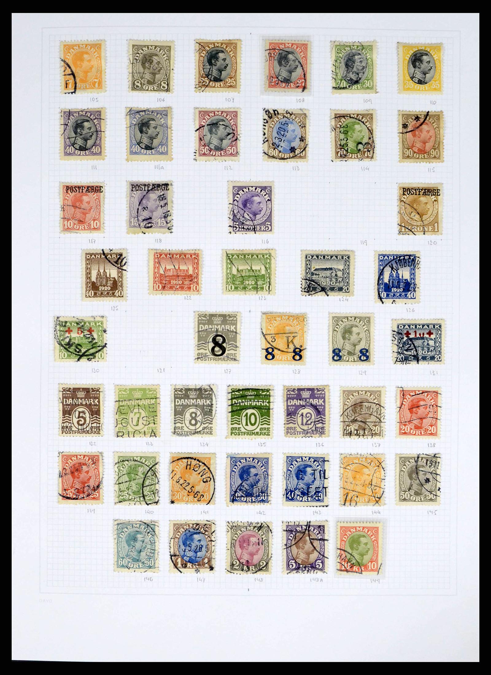 38156 0004 - Postzegelverzameling 38156 Denemarken 1851-2013.