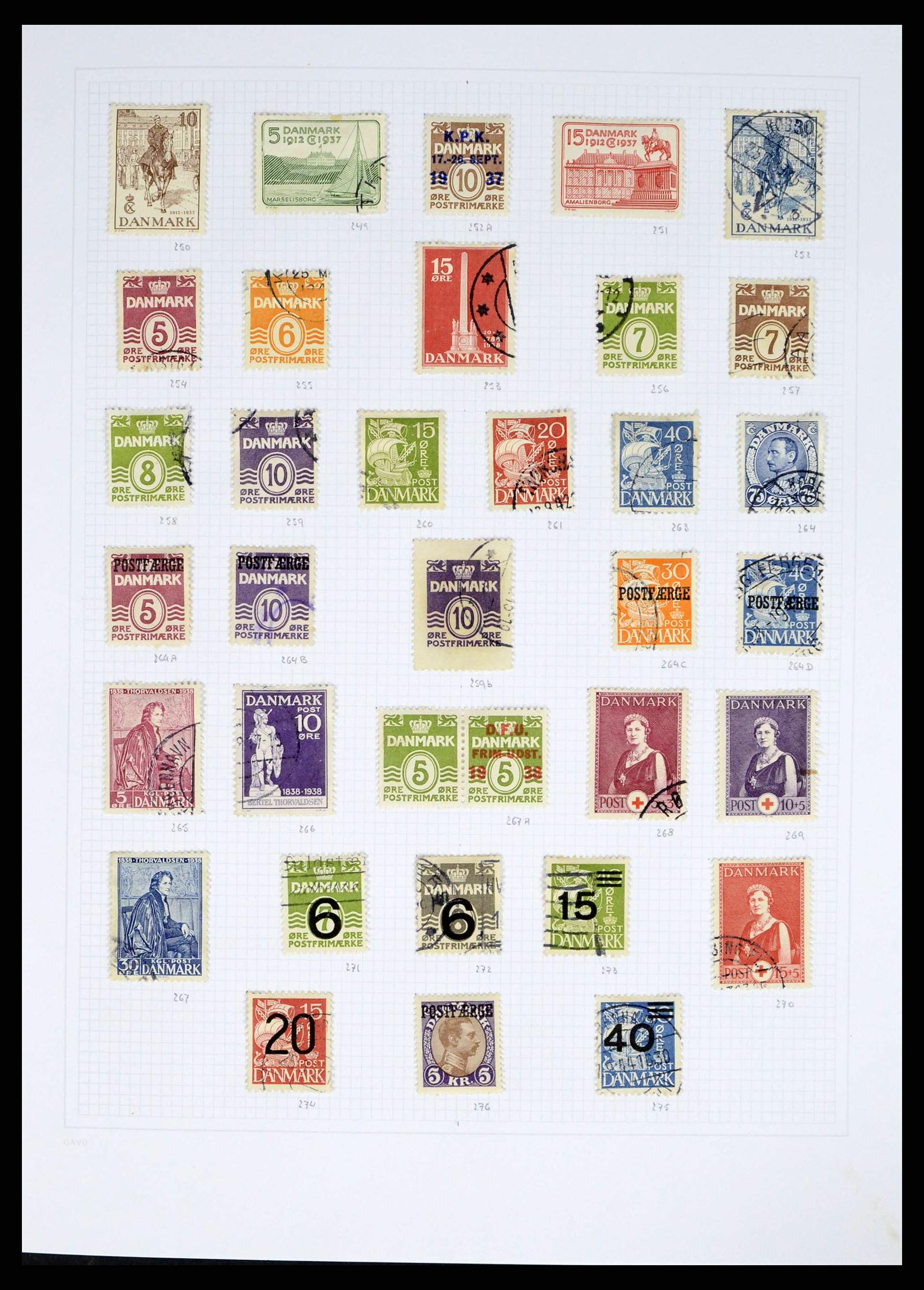38156 0008 - Postzegelverzameling 38156 Denemarken 1851-2013.