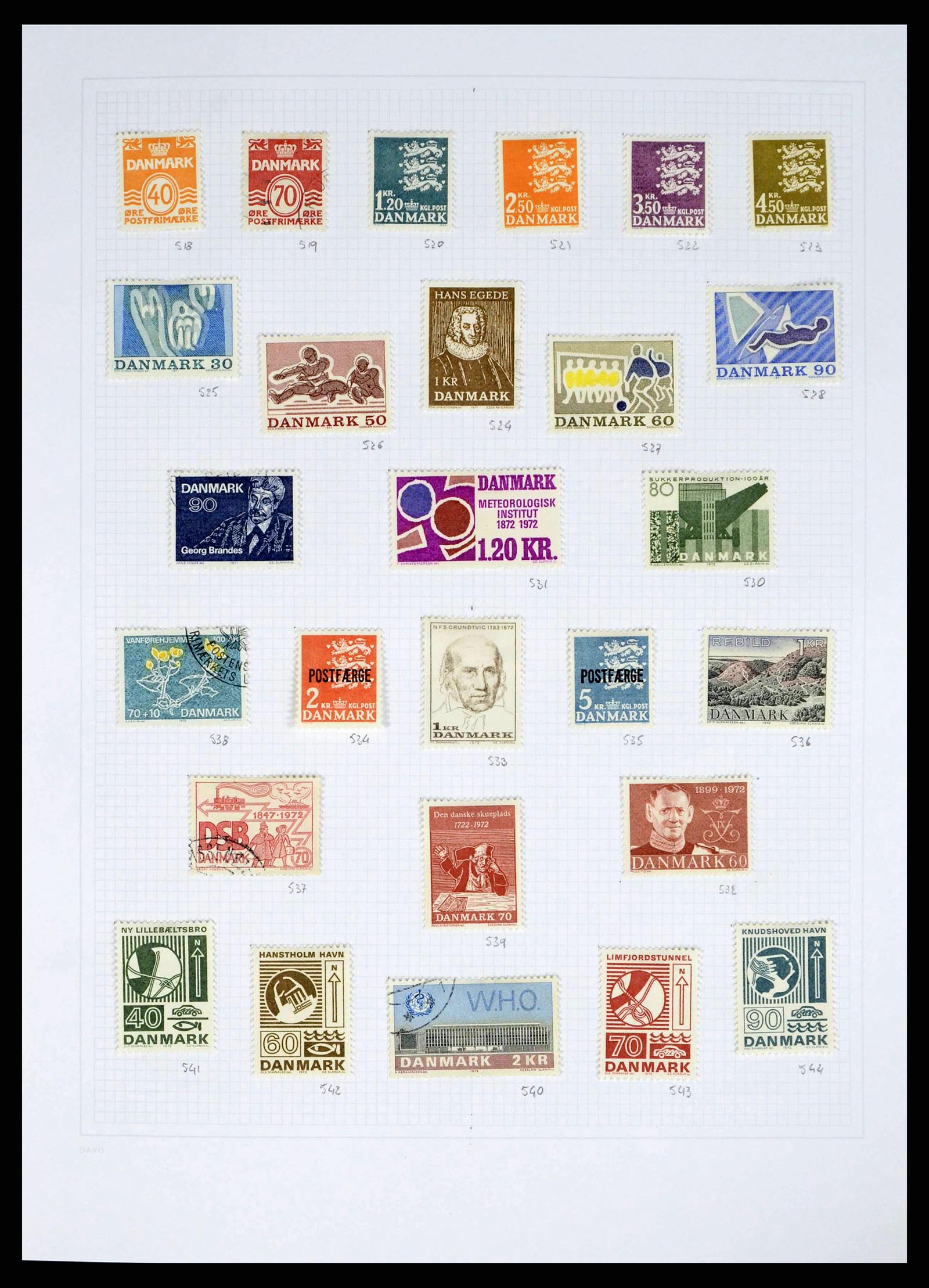 38156 0018 - Postzegelverzameling 38156 Denemarken 1851-2013.