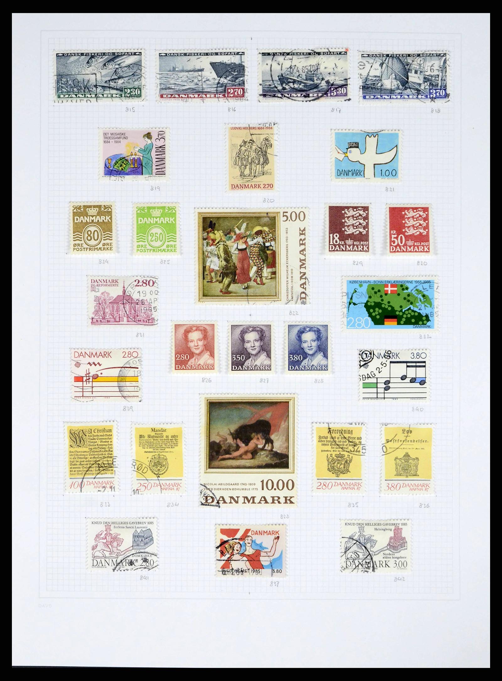 38156 0029 - Stamp collection 38156 Denmark 1851-2013.