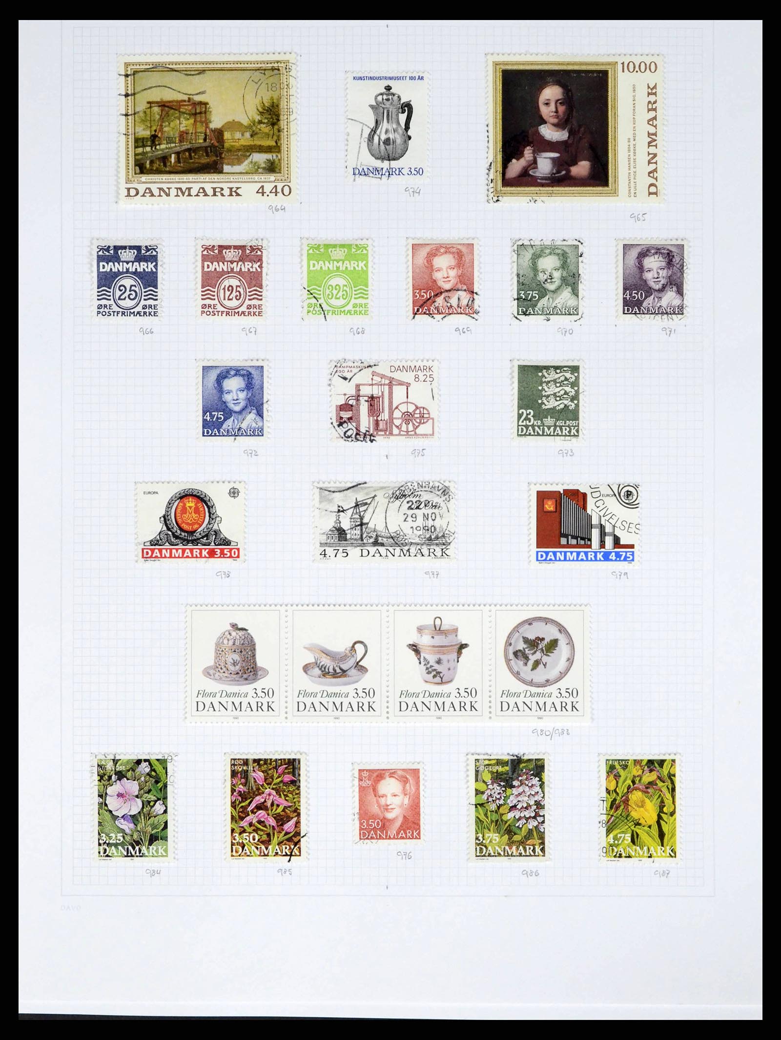 38156 0035 - Postzegelverzameling 38156 Denemarken 1851-2013.