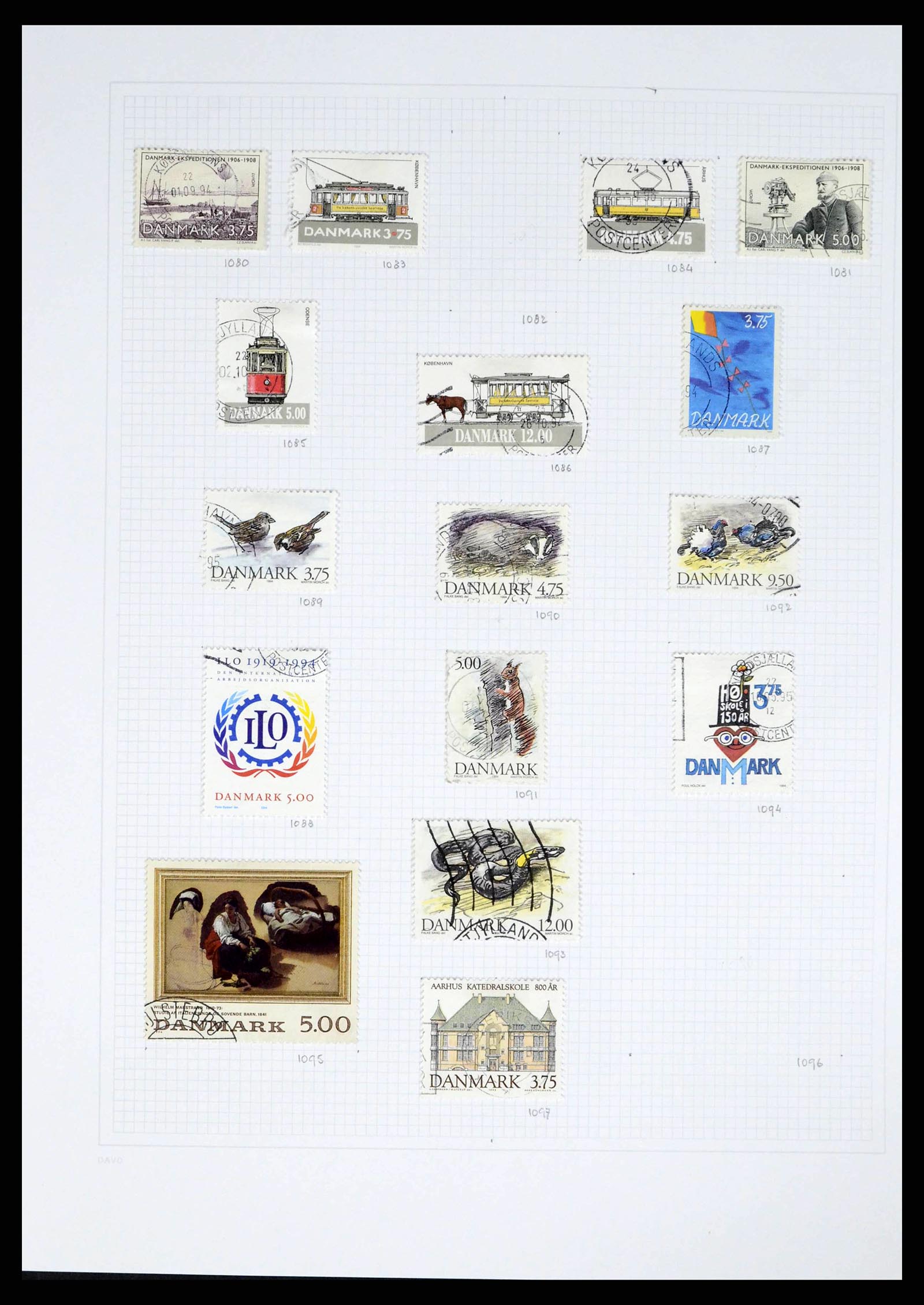 38156 0040 - Postzegelverzameling 38156 Denemarken 1851-2013.