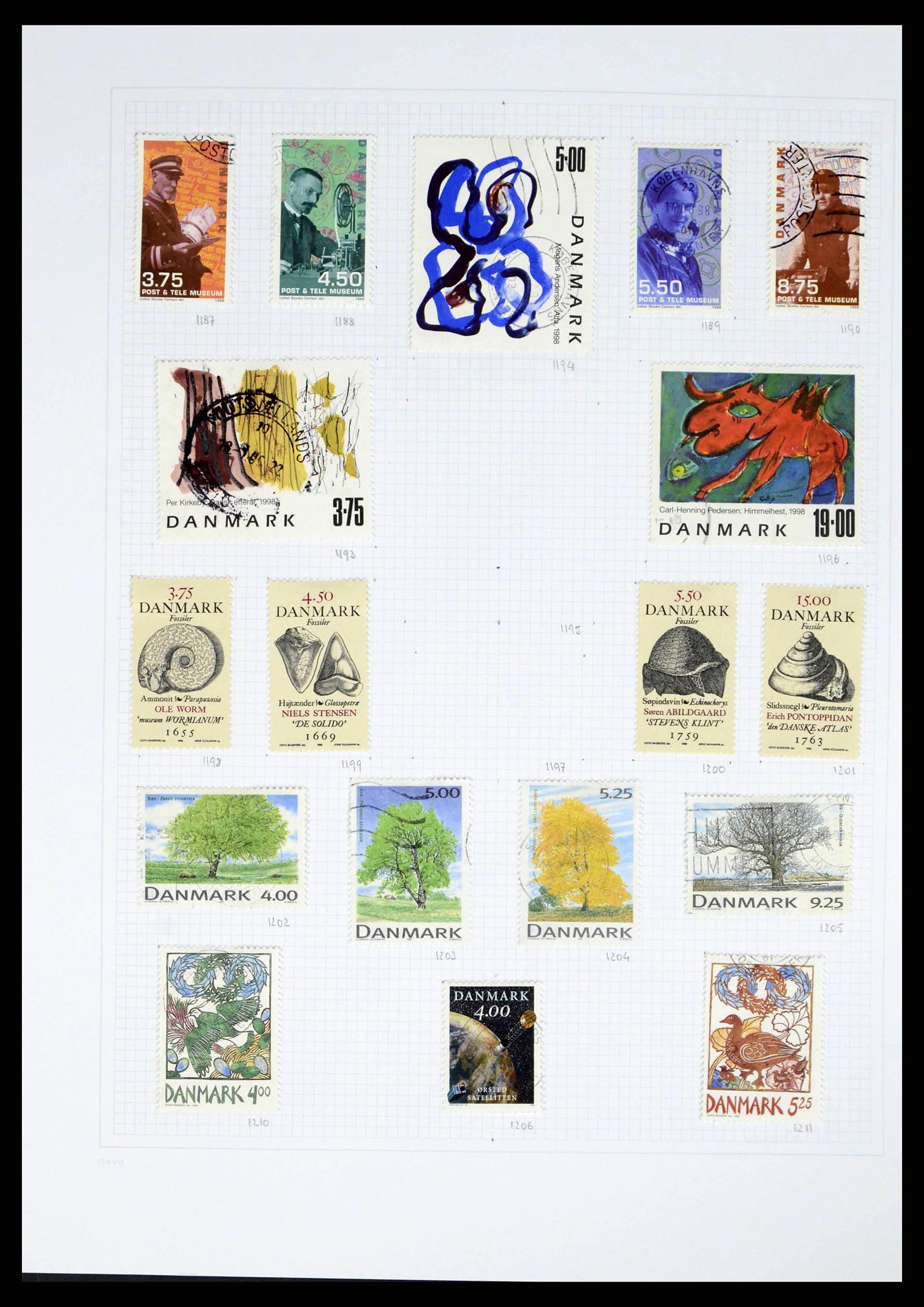 38156 0045 - Postzegelverzameling 38156 Denemarken 1851-2013.