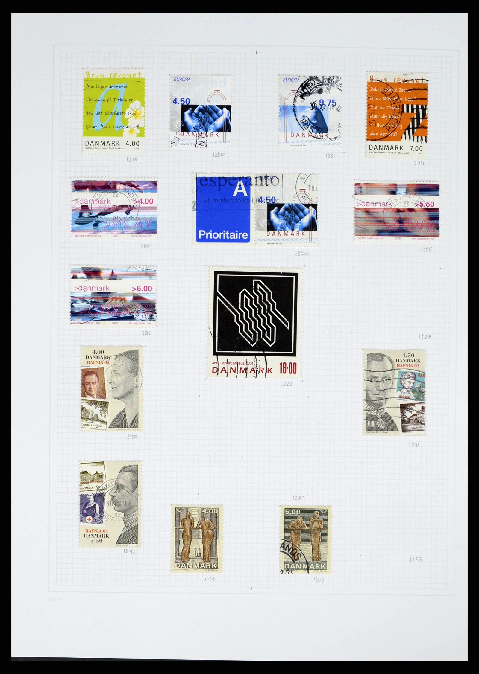 38156 0049 - Postzegelverzameling 38156 Denemarken 1851-2013.