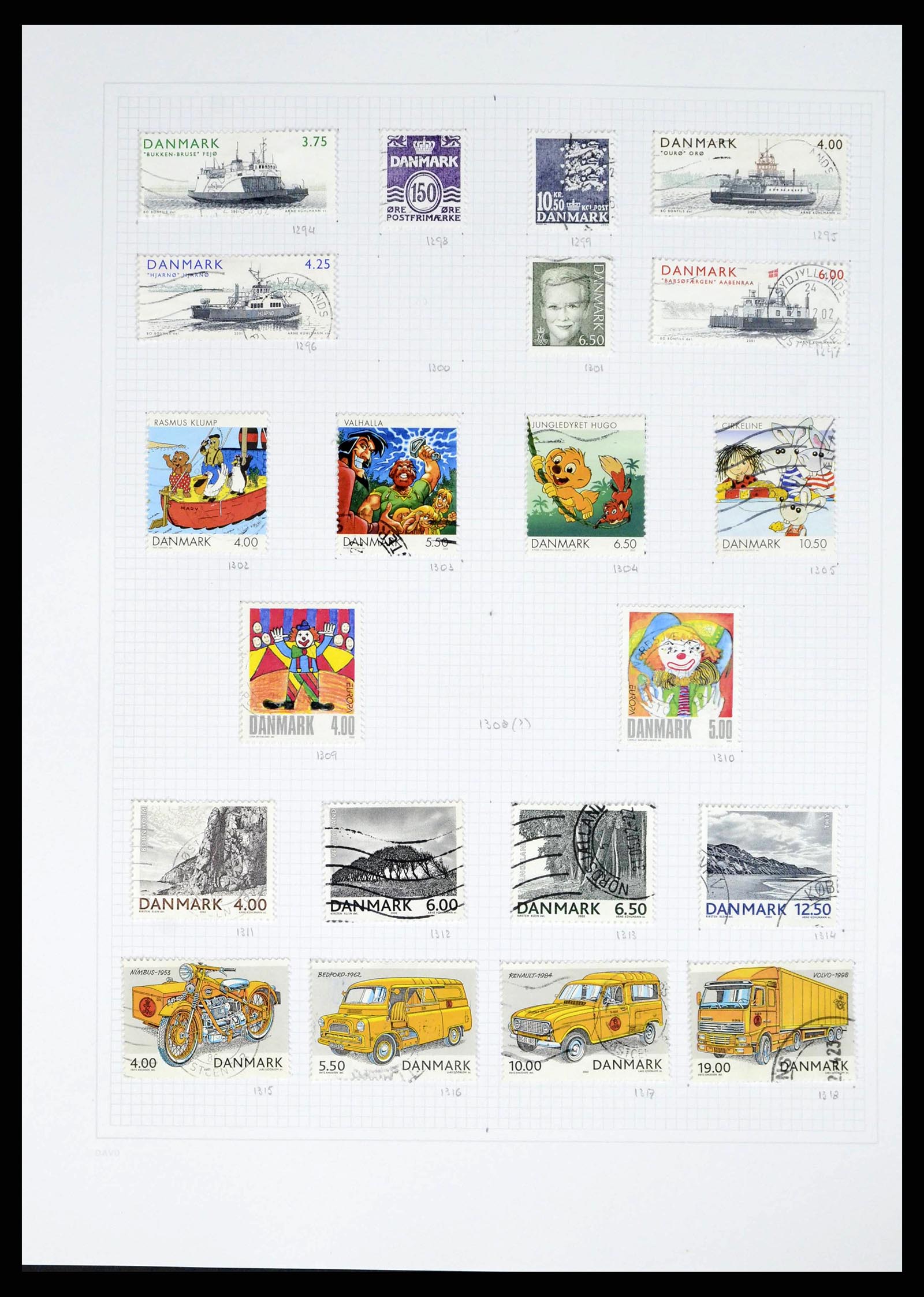 38156 0050 - Postzegelverzameling 38156 Denemarken 1851-2013.