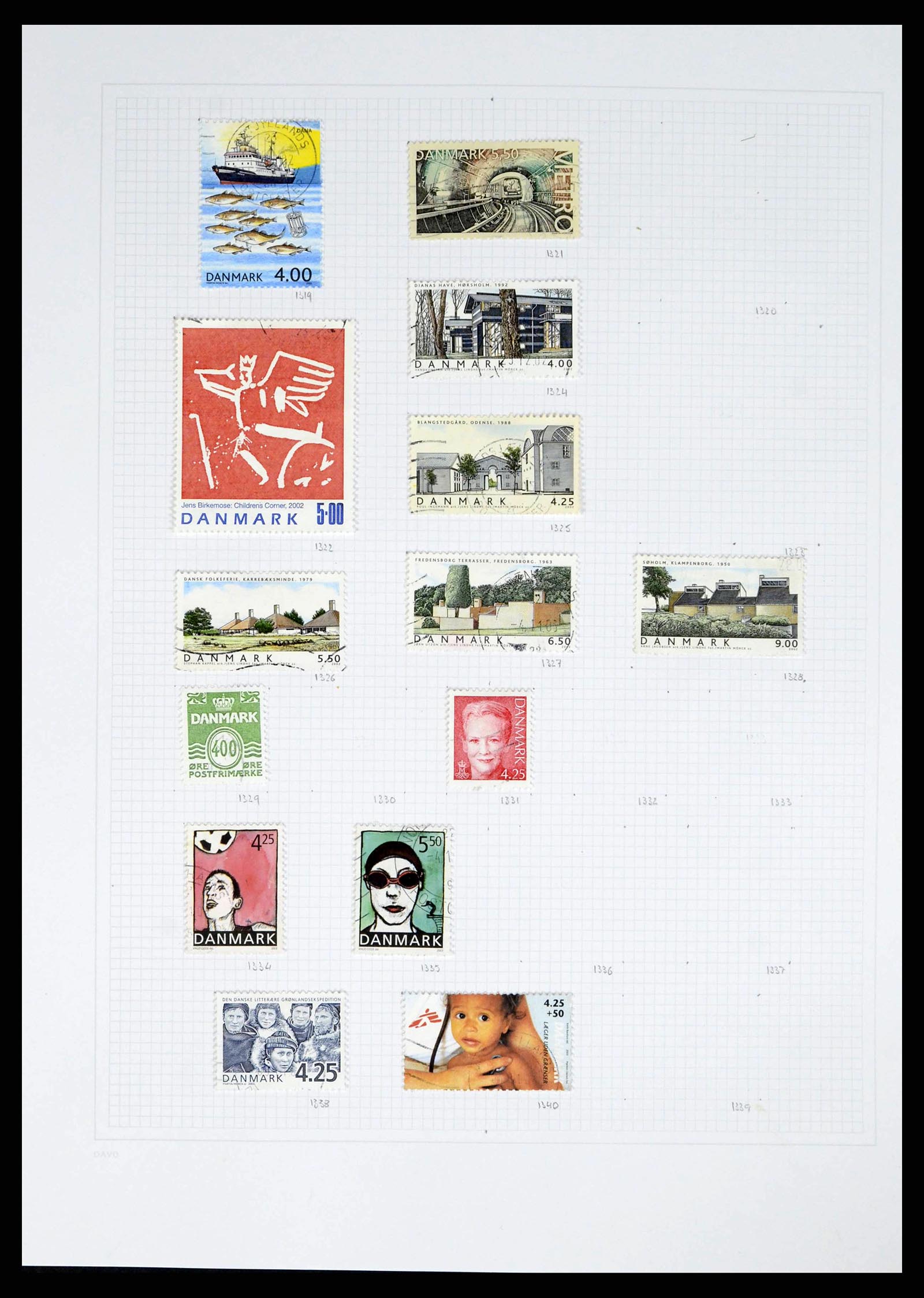 38156 0051 - Postzegelverzameling 38156 Denemarken 1851-2013.