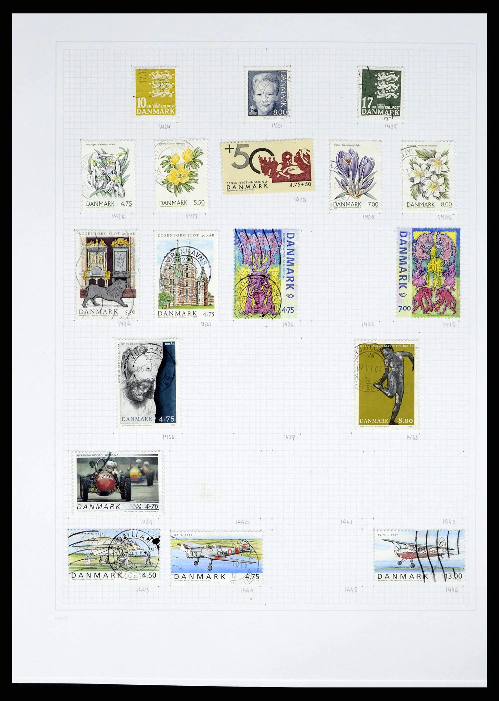 38156 0056 - Postzegelverzameling 38156 Denemarken 1851-2013.