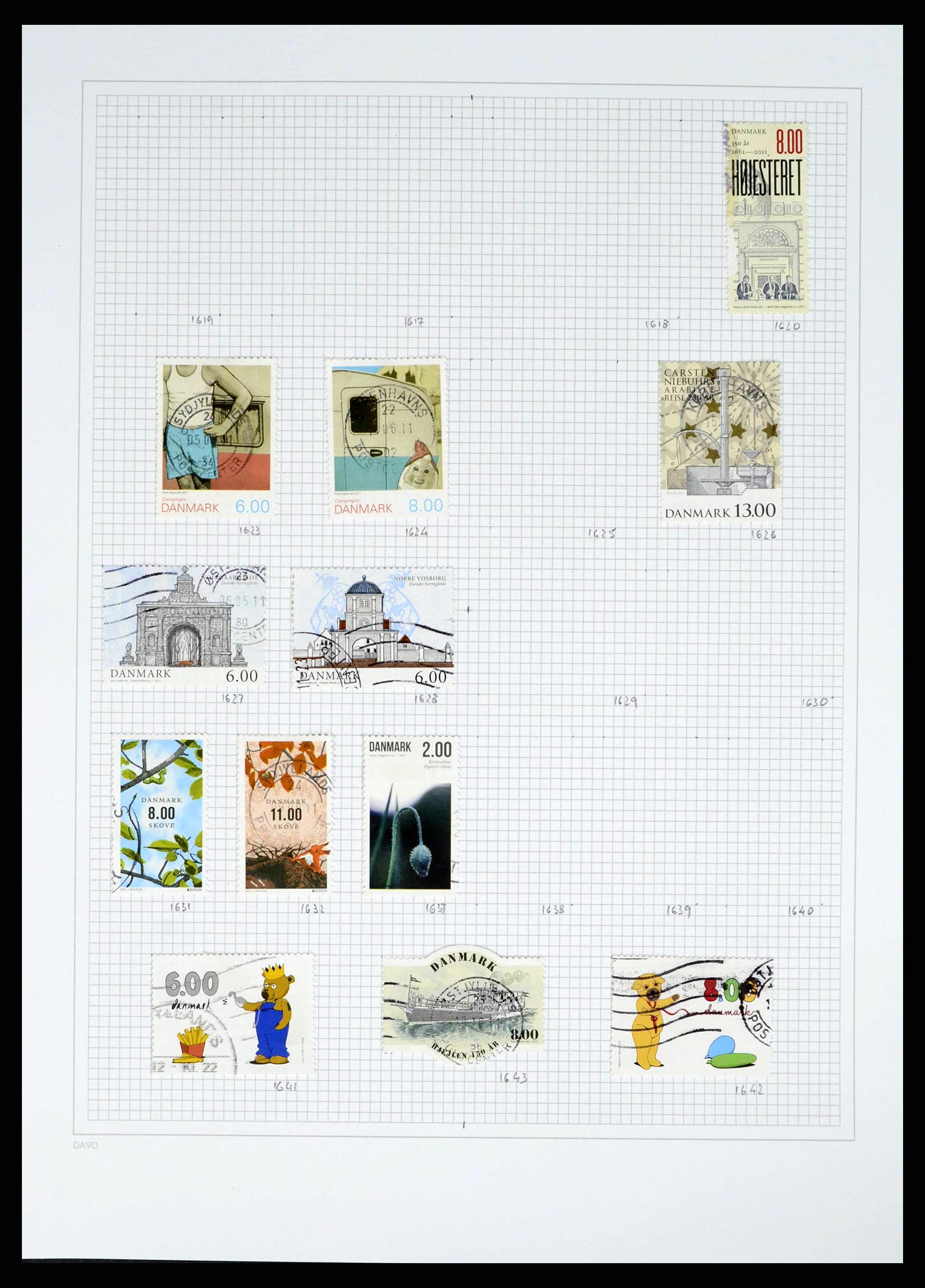 38156 0065 - Postzegelverzameling 38156 Denemarken 1851-2013.