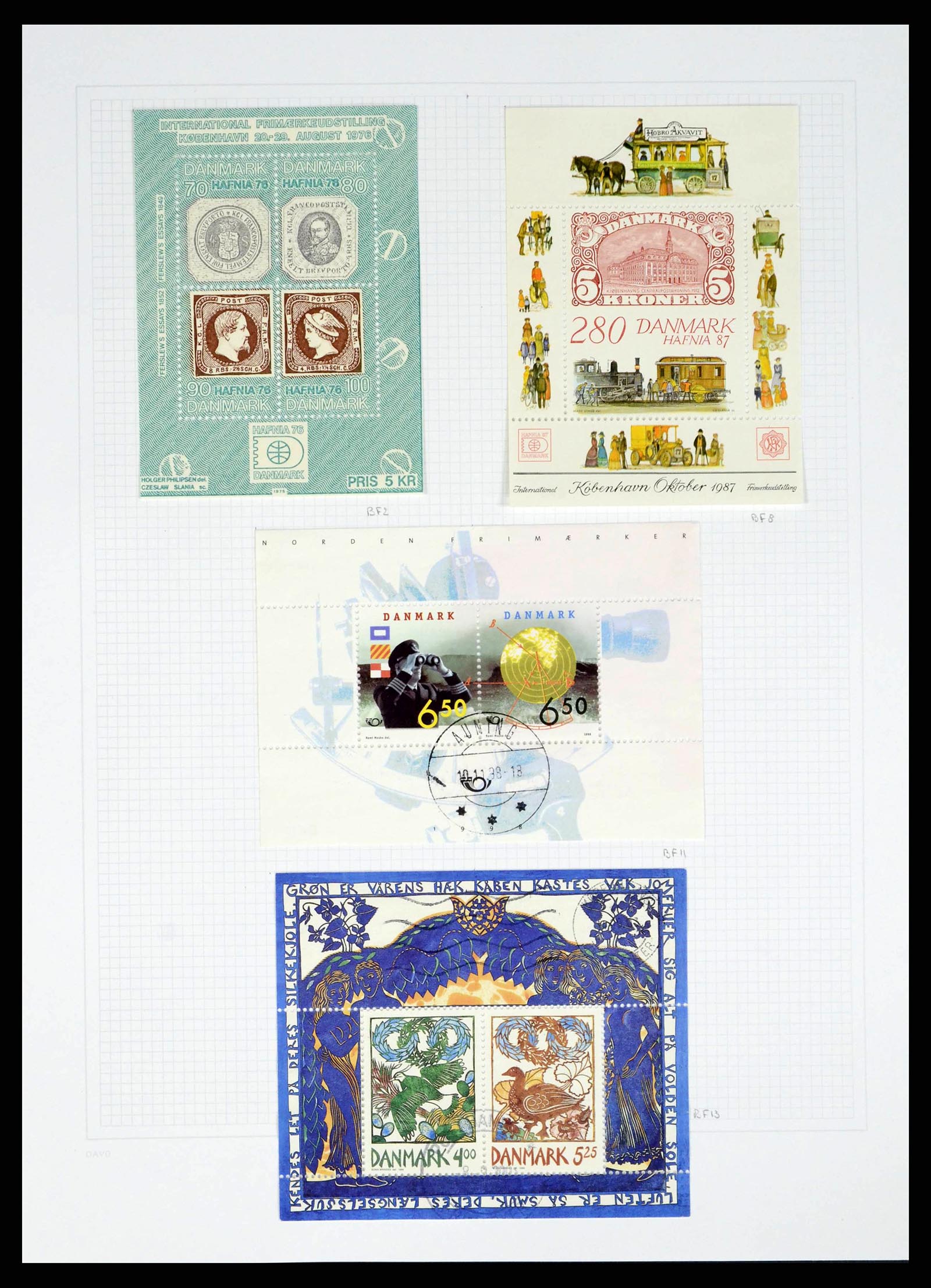 38156 0073 - Postzegelverzameling 38156 Denemarken 1851-2013.