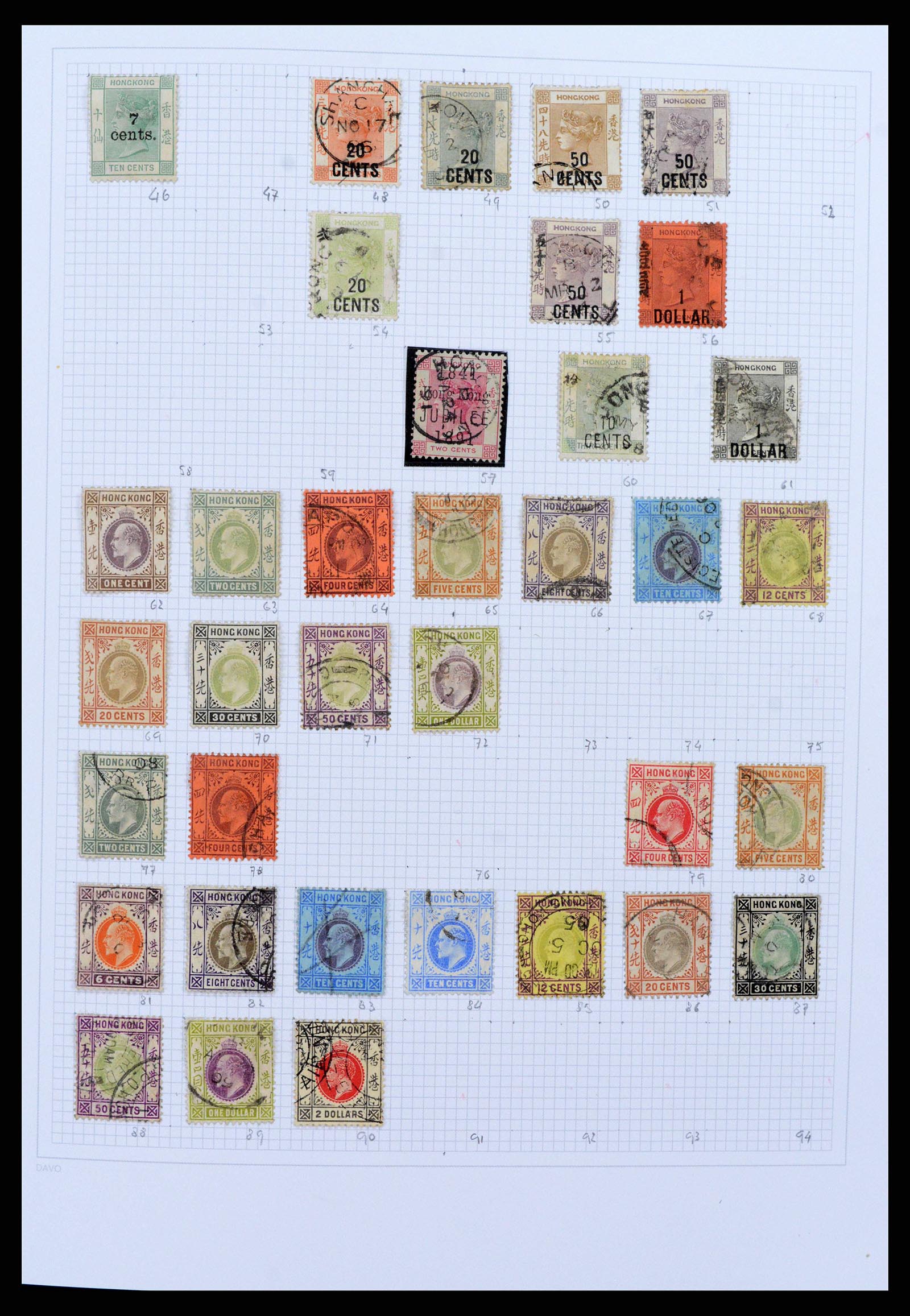 38158 0002 - Postzegelverzameling 38158 Hongkong 1862-1997.