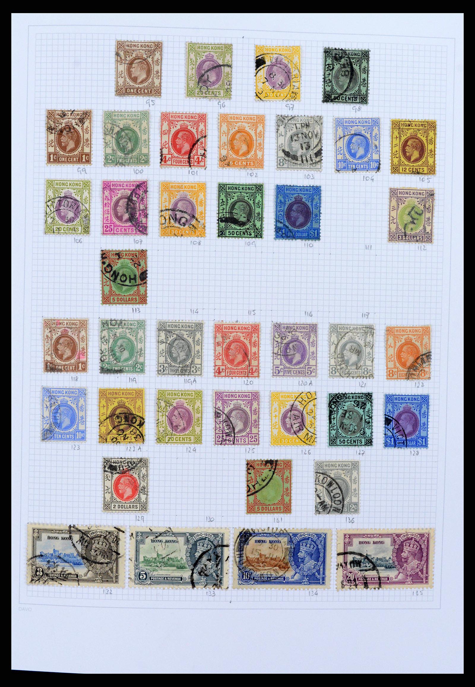 38158 0003 - Postzegelverzameling 38158 Hongkong 1862-1997.