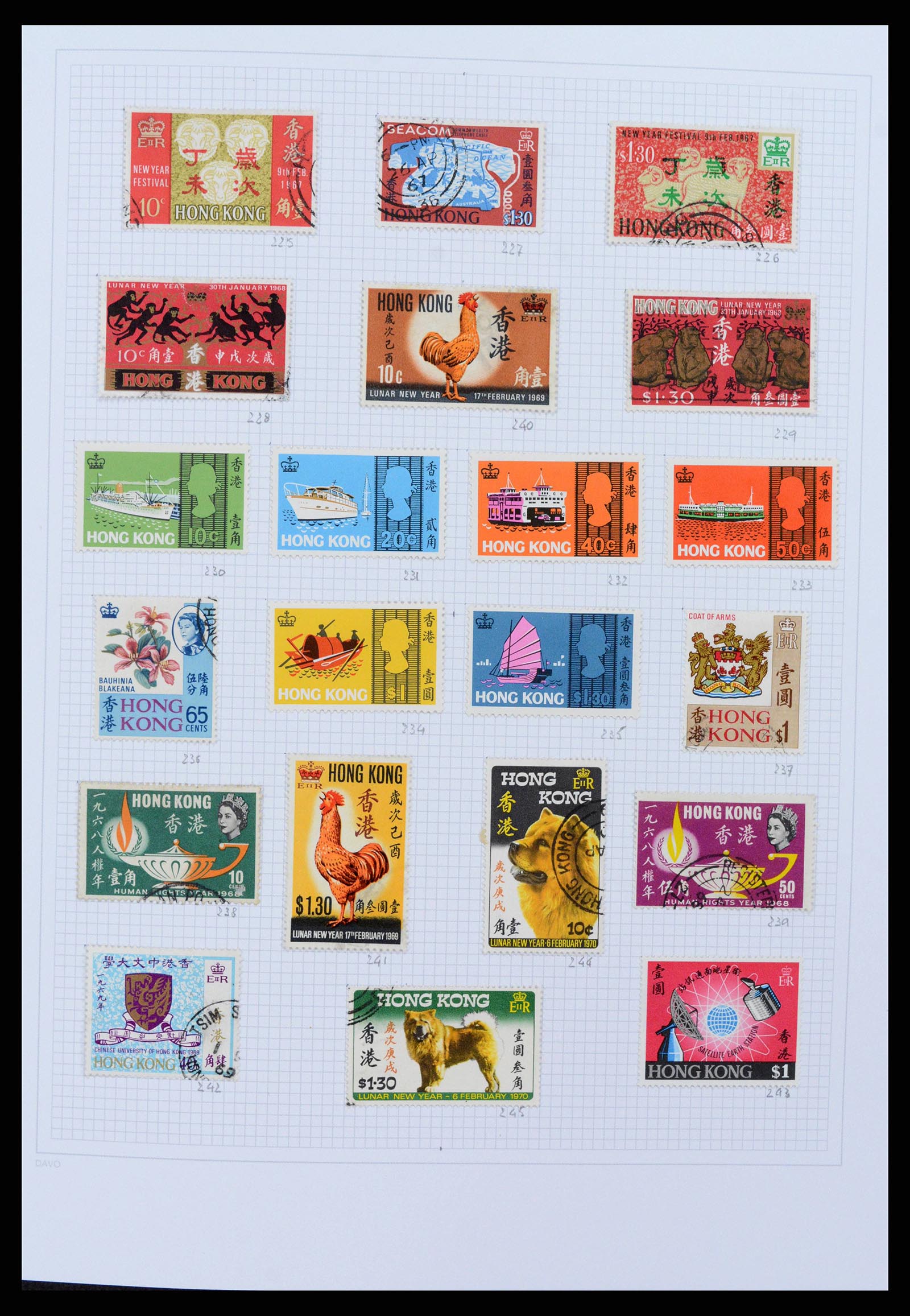 38158 0007 - Postzegelverzameling 38158 Hongkong 1862-1997.