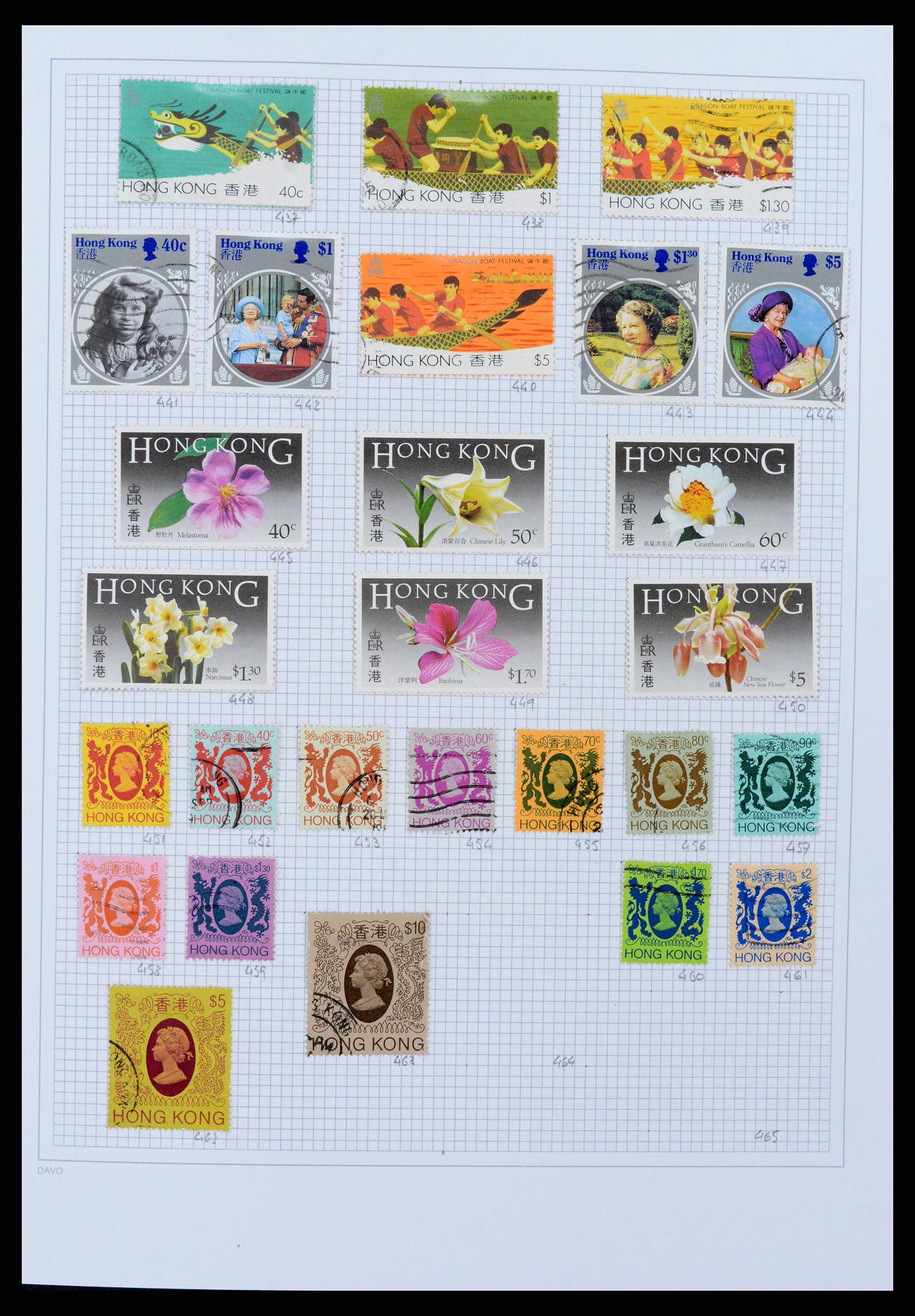 38158 0017 - Postzegelverzameling 38158 Hongkong 1862-1997.