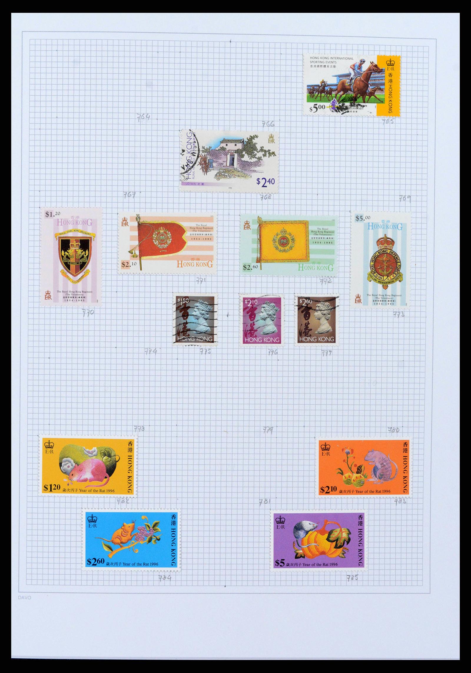 38158 0031 - Stamp collection 38158 Hong Kong 1862-1997.