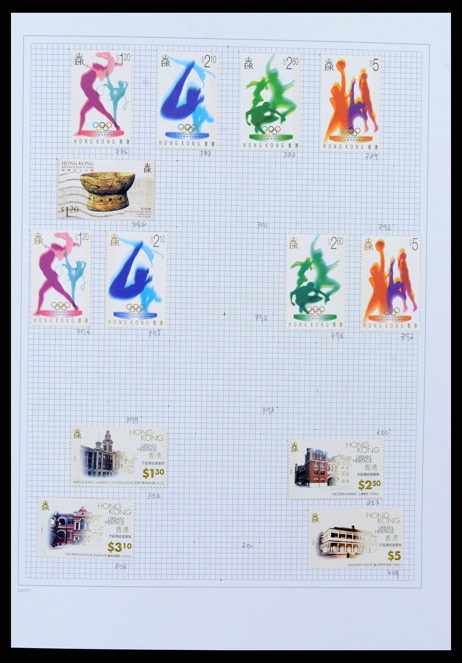38158 0032 - Stamp collection 38158 Hong Kong 1862-1997.