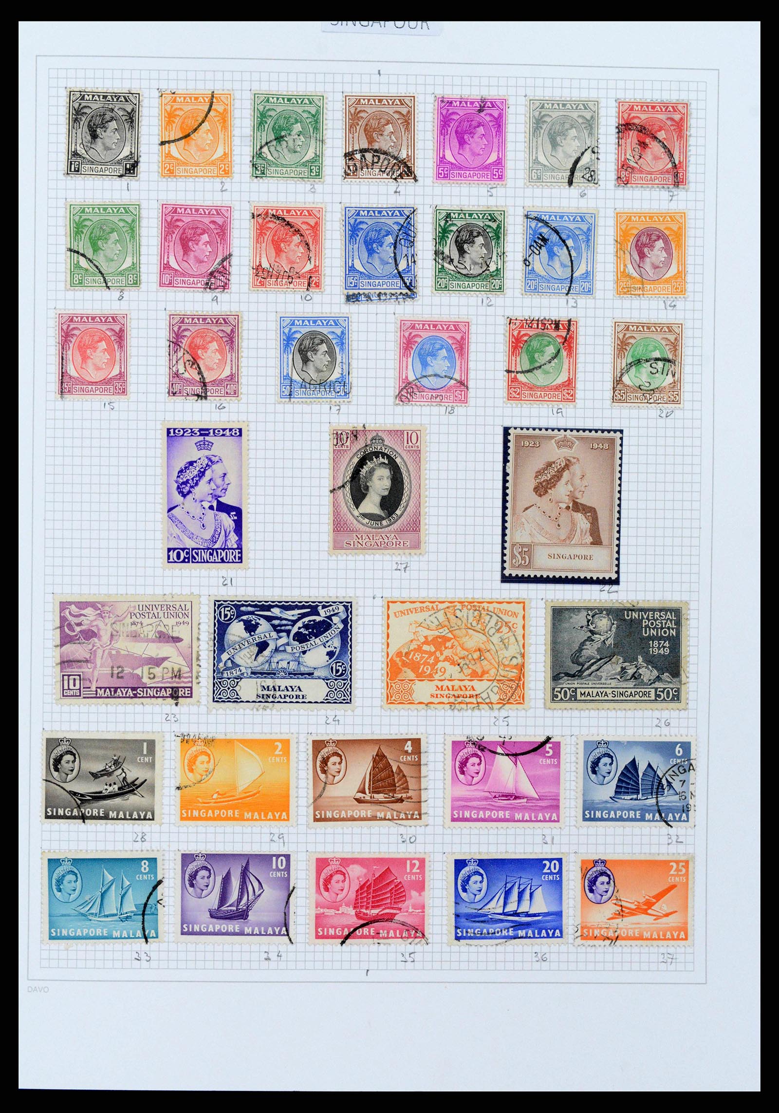 38158 0038 - Stamp collection 38158 Hong Kong 1862-1997.