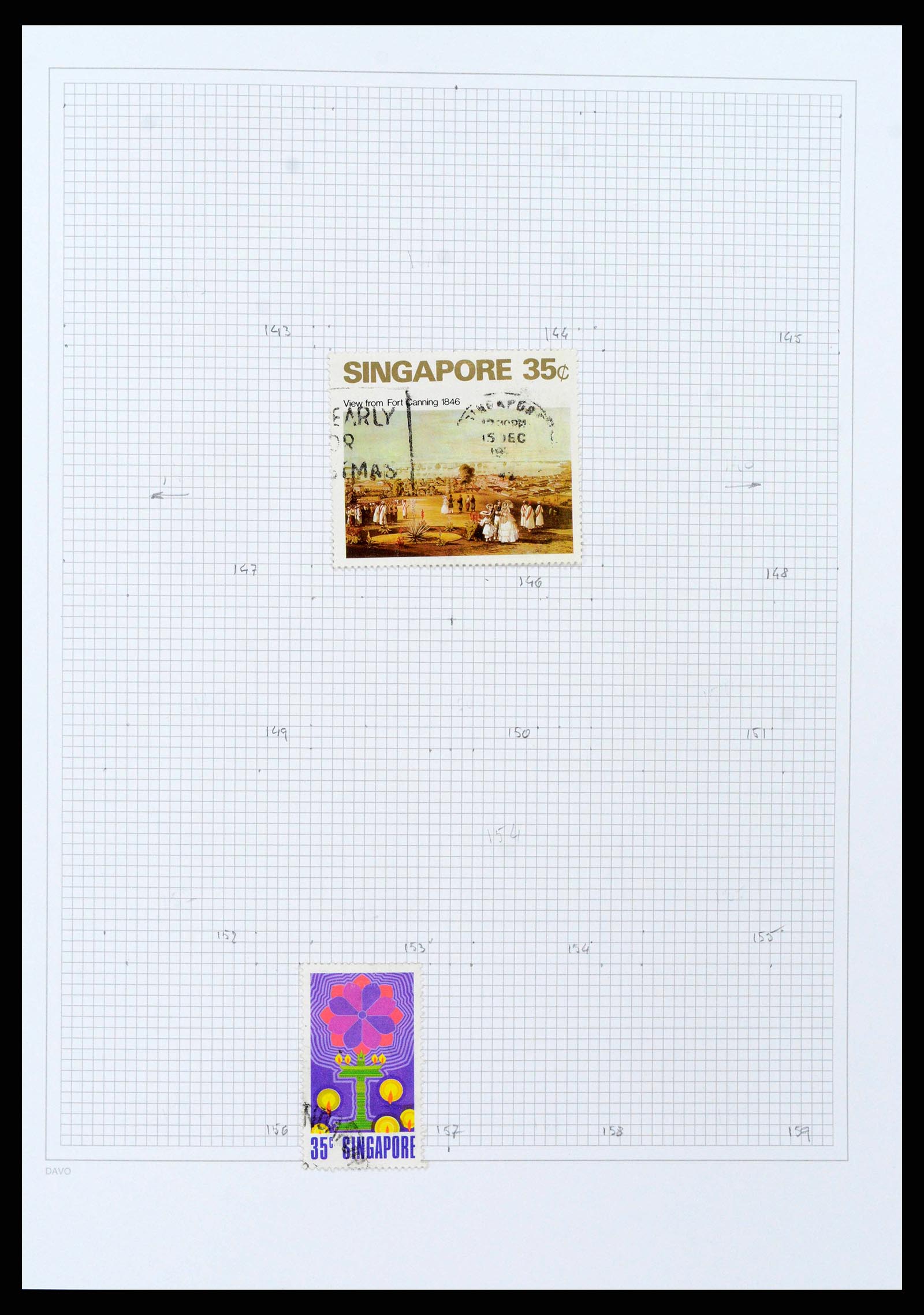 38158 0044 - Postzegelverzameling 38158 Hongkong 1862-1997.