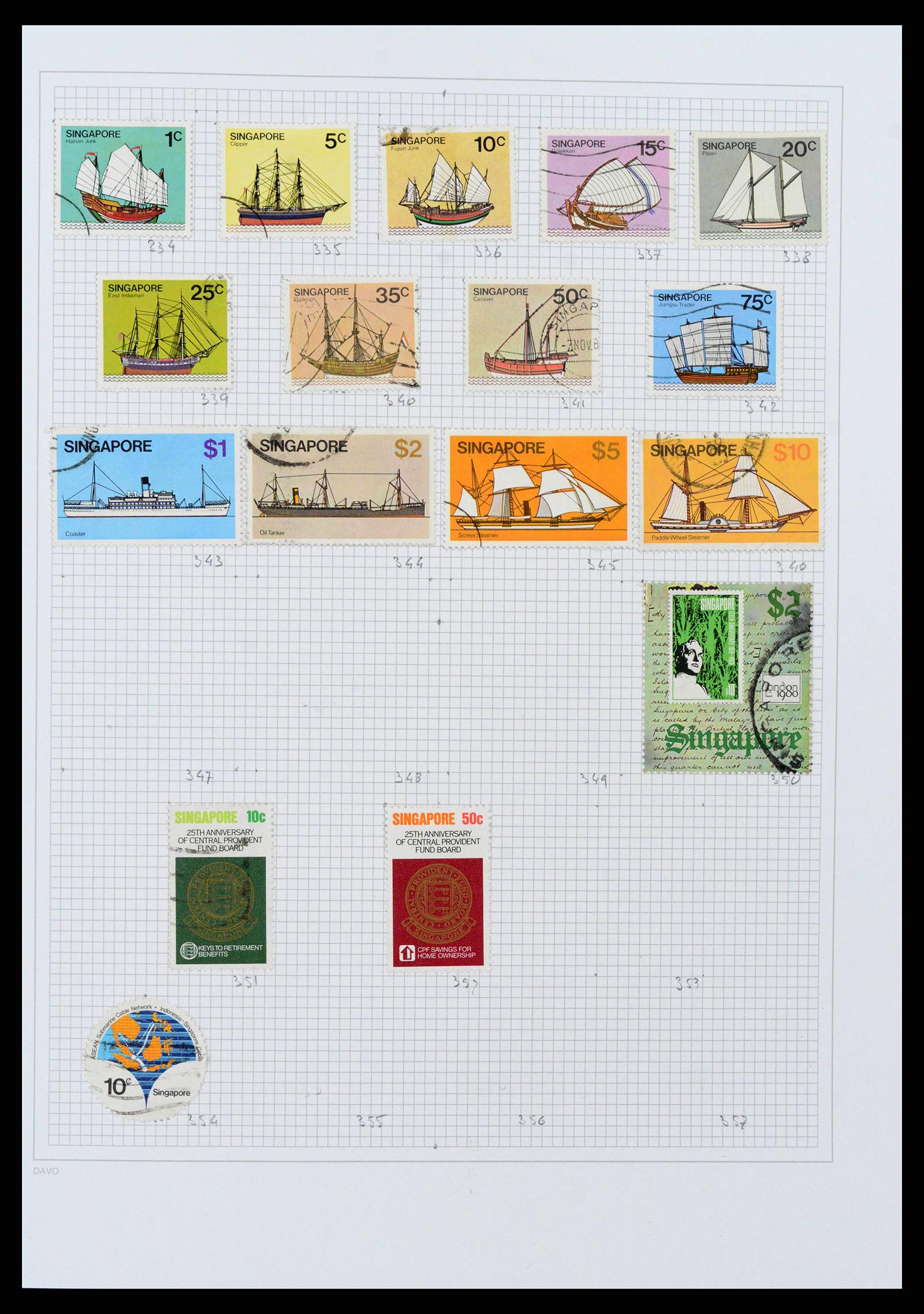 38158 0052 - Postzegelverzameling 38158 Hongkong 1862-1997.
