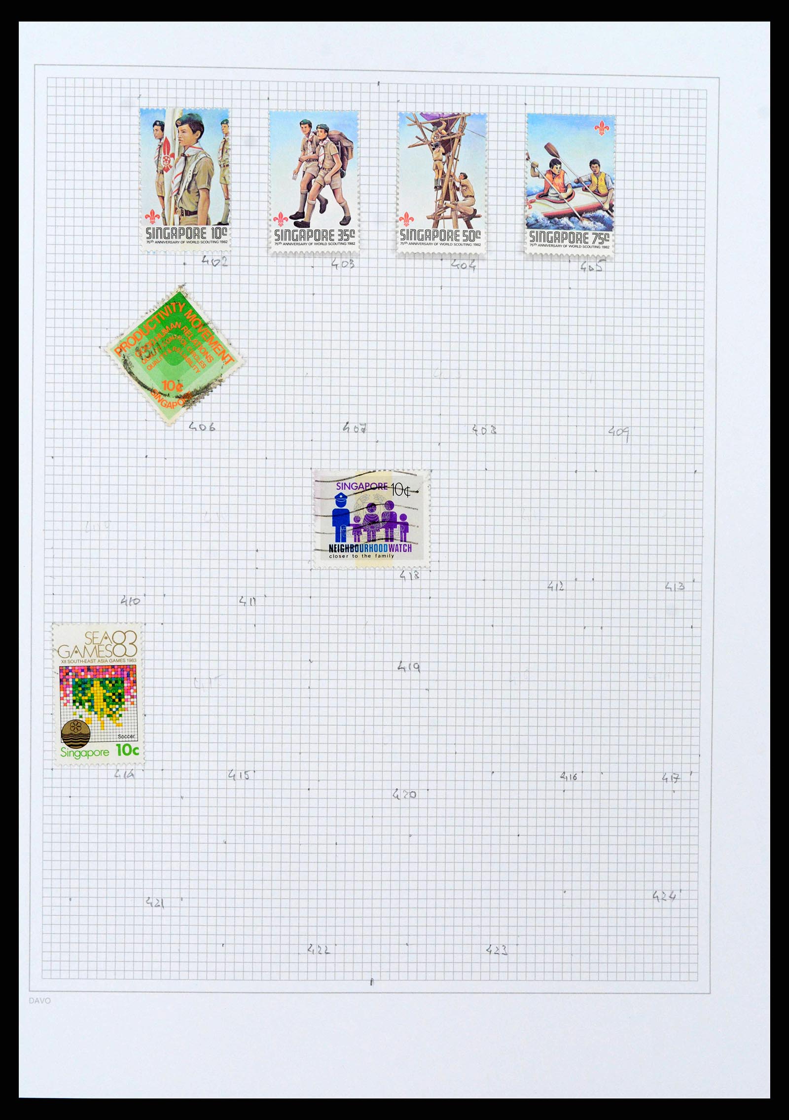 38158 0055 - Postzegelverzameling 38158 Hongkong 1862-1997.