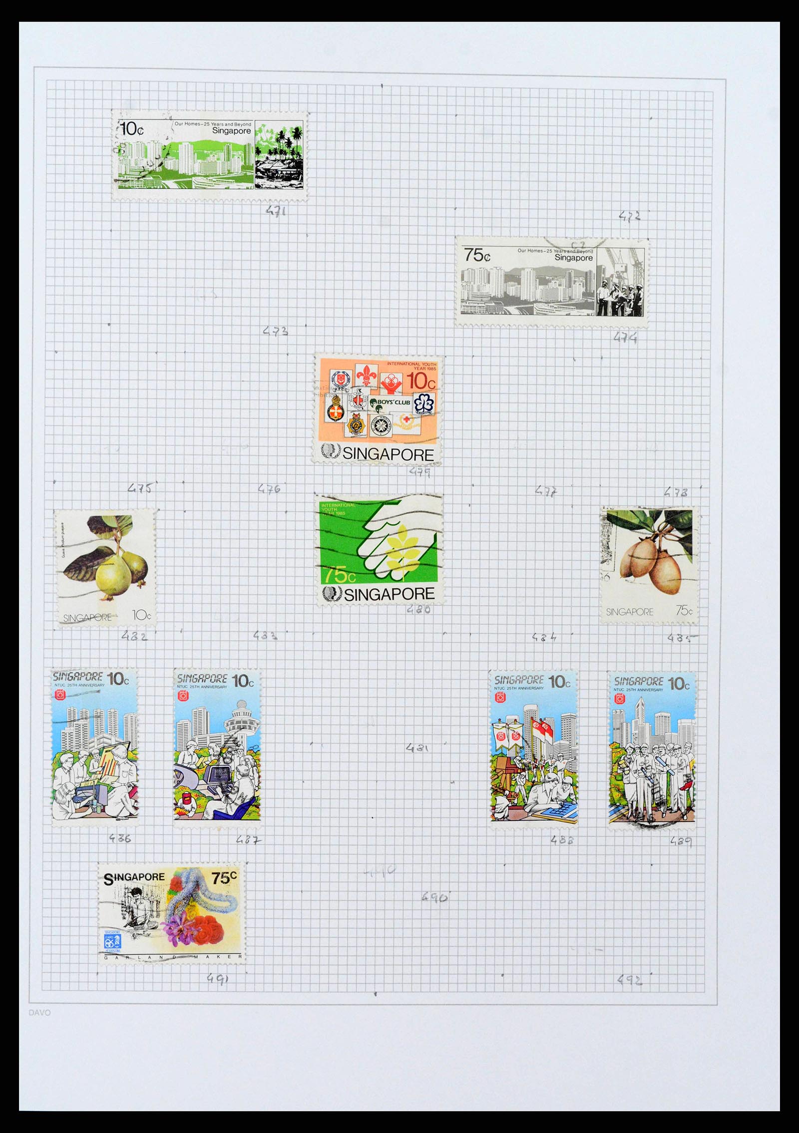 38158 0058 - Postzegelverzameling 38158 Hongkong 1862-1997.