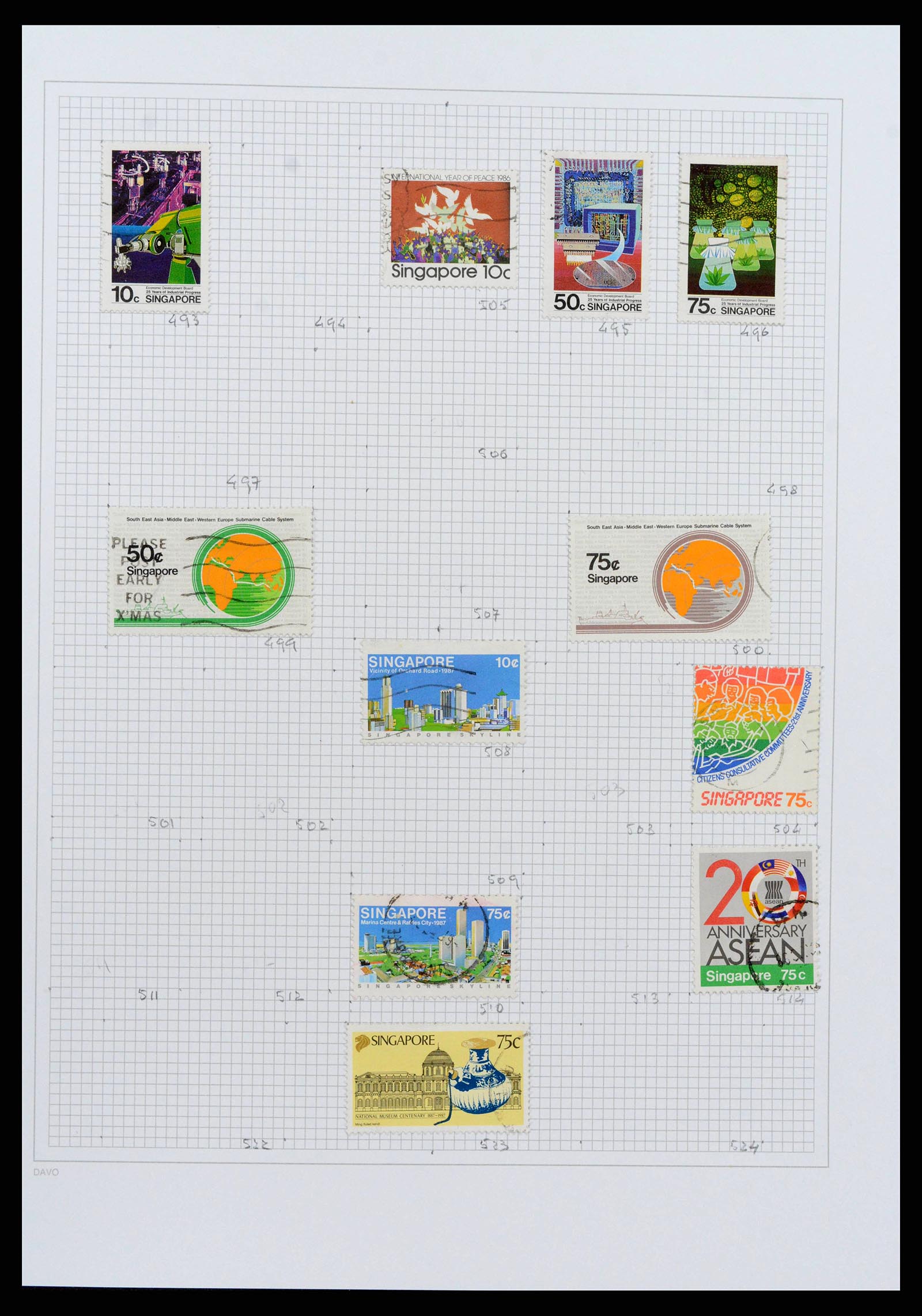 38158 0059 - Postzegelverzameling 38158 Hongkong 1862-1997.