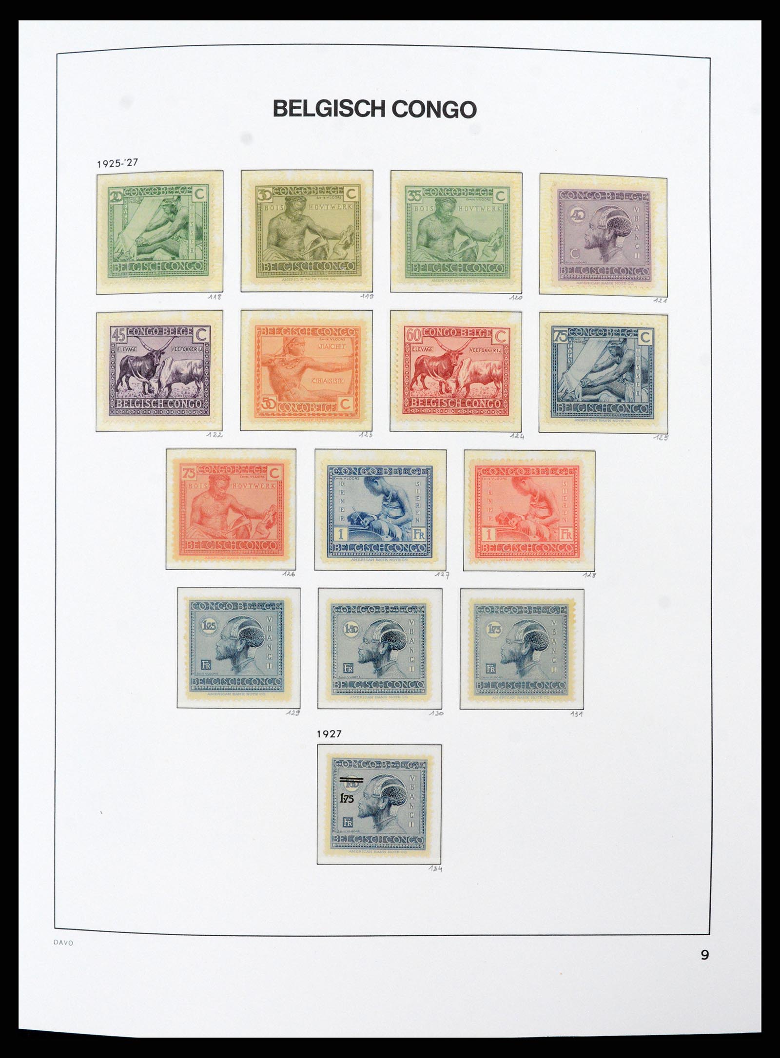 38159 0009 - Postzegelverzameling 38159 Belgisch Congo 1886-1964.