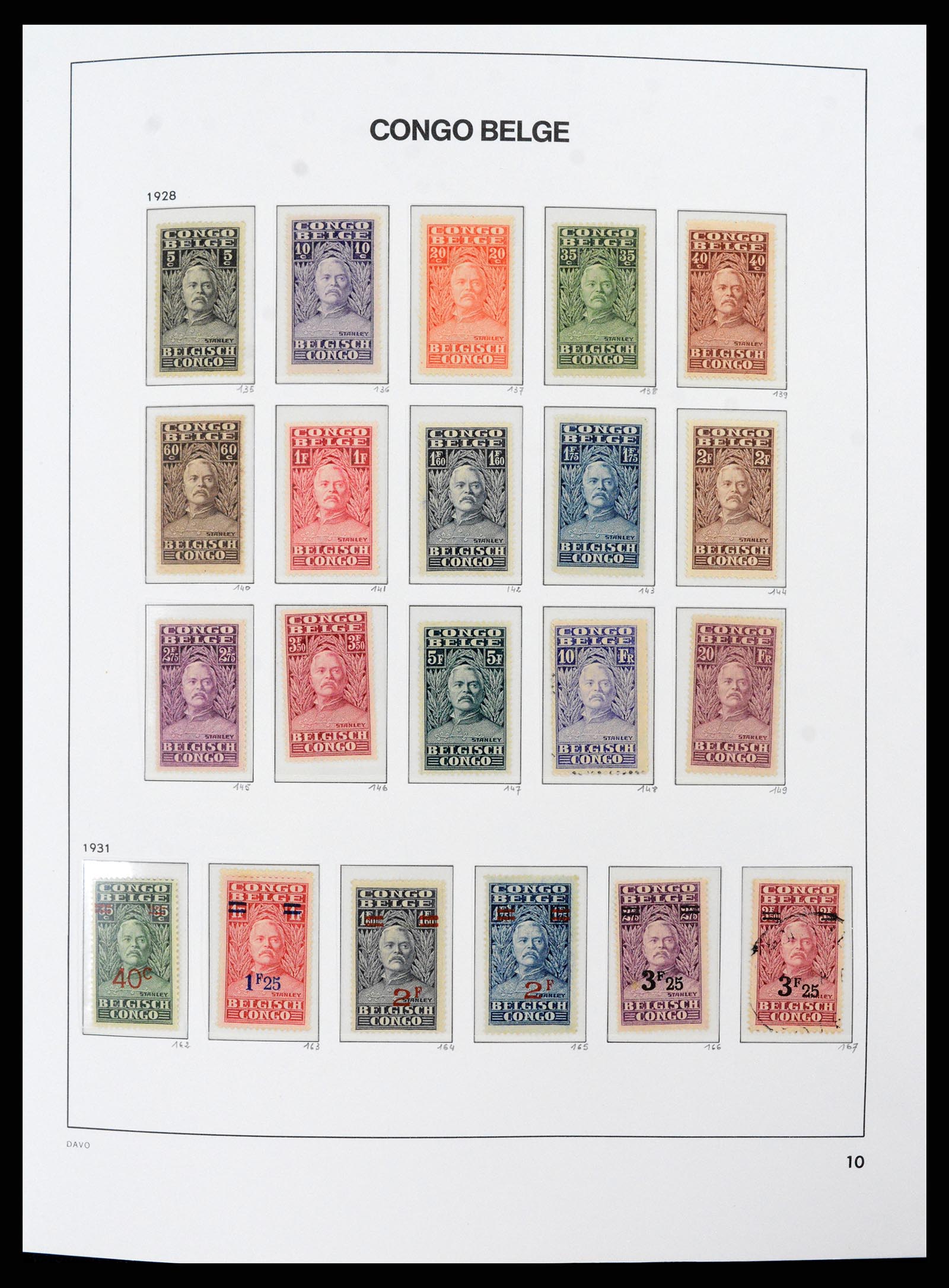38159 0010 - Postzegelverzameling 38159 Belgisch Congo 1886-1964.