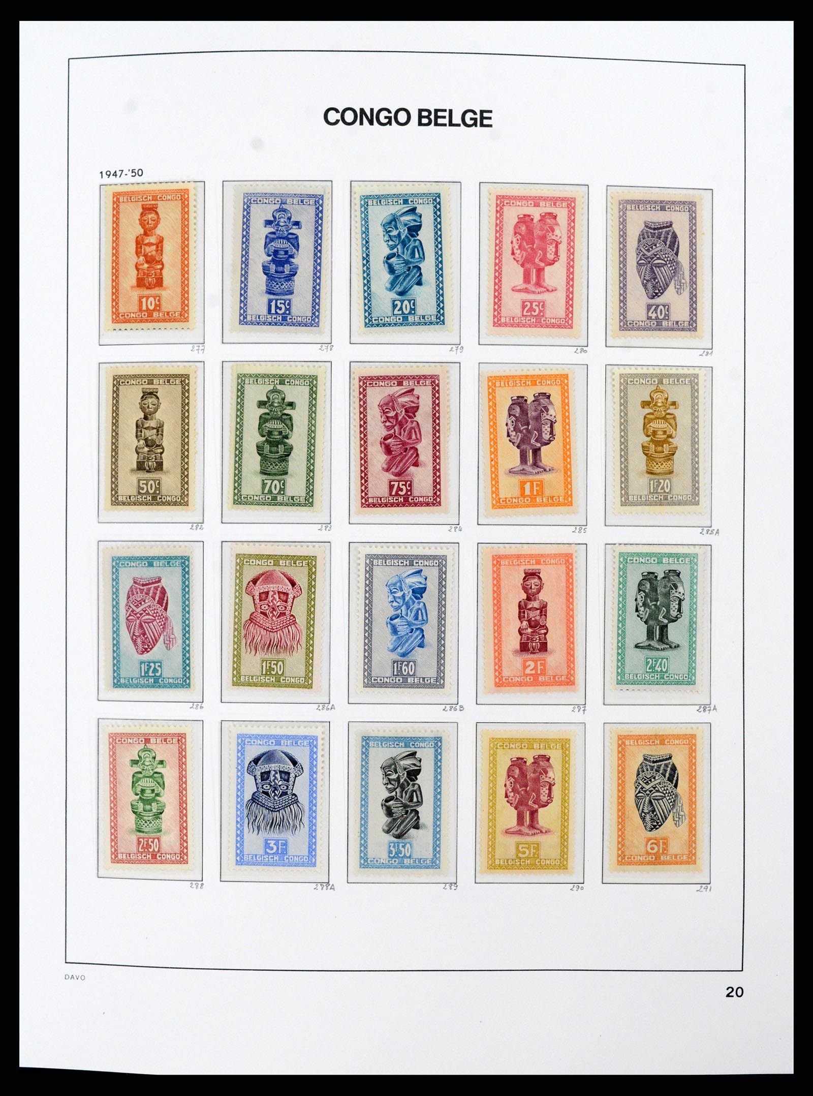 38159 0020 - Postzegelverzameling 38159 Belgisch Congo 1886-1964.