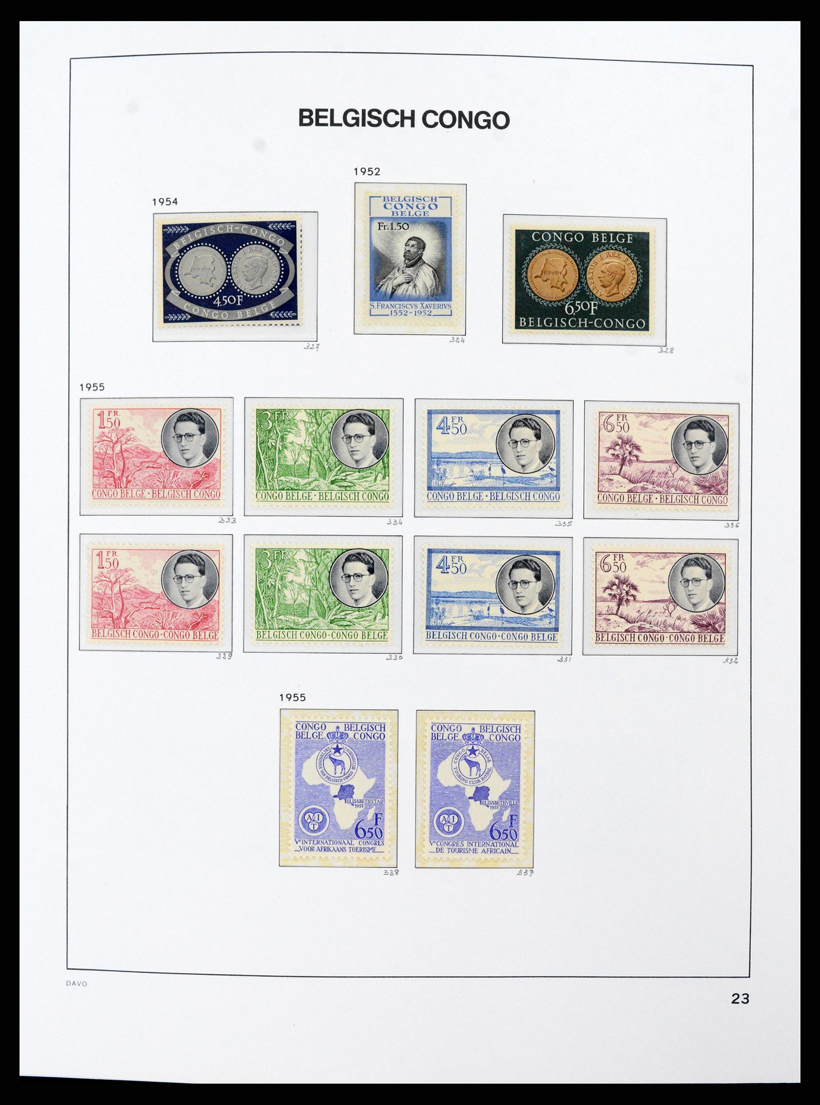 38159 0023 - Postzegelverzameling 38159 Belgisch Congo 1886-1964.