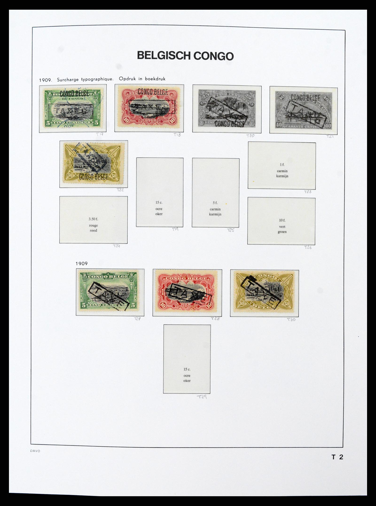 38159 0029 - Postzegelverzameling 38159 Belgisch Congo 1886-1964.