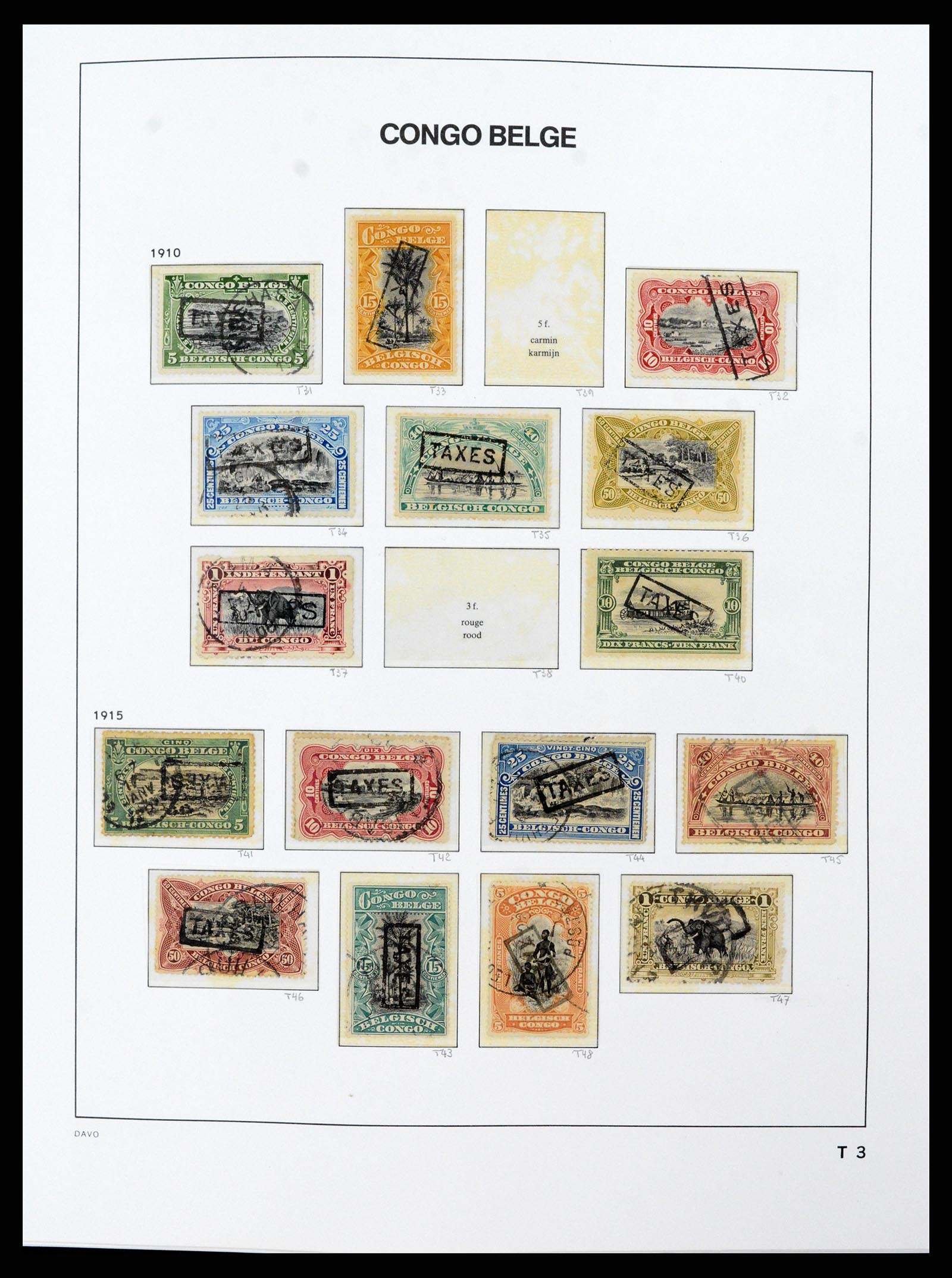 38159 0030 - Postzegelverzameling 38159 Belgisch Congo 1886-1964.