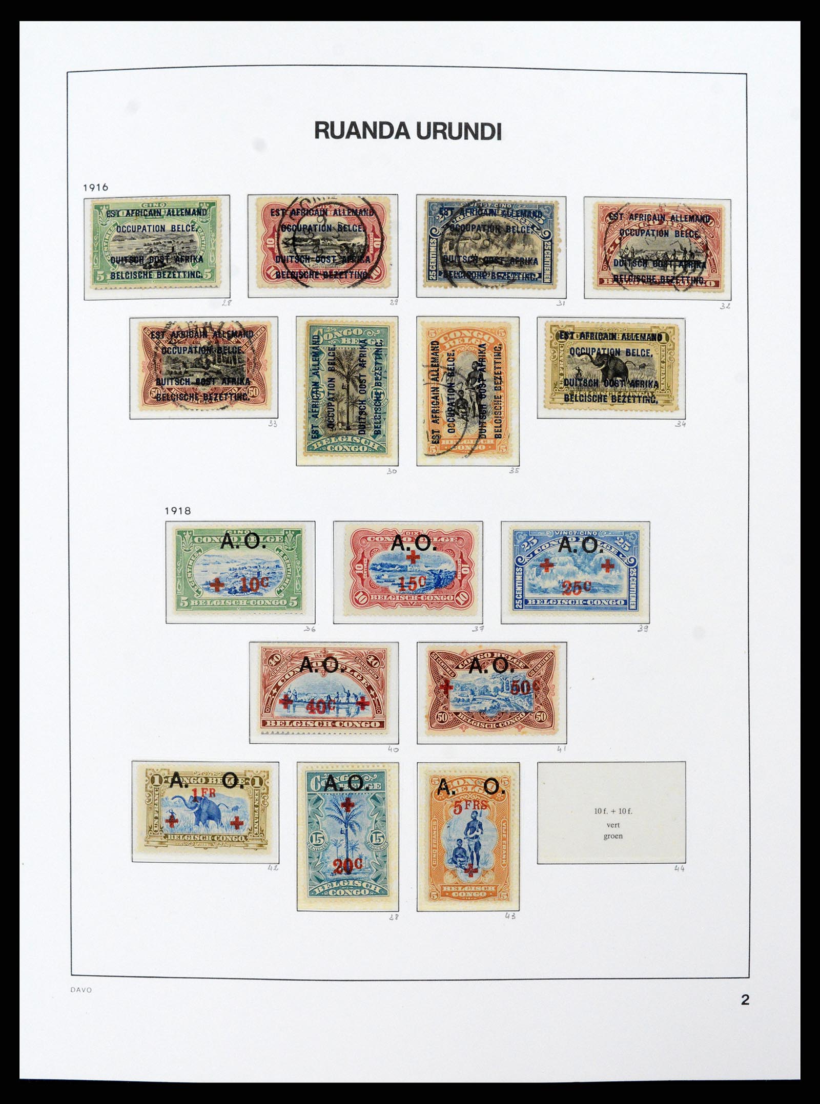 38159 0034 - Postzegelverzameling 38159 Belgisch Congo 1886-1964.