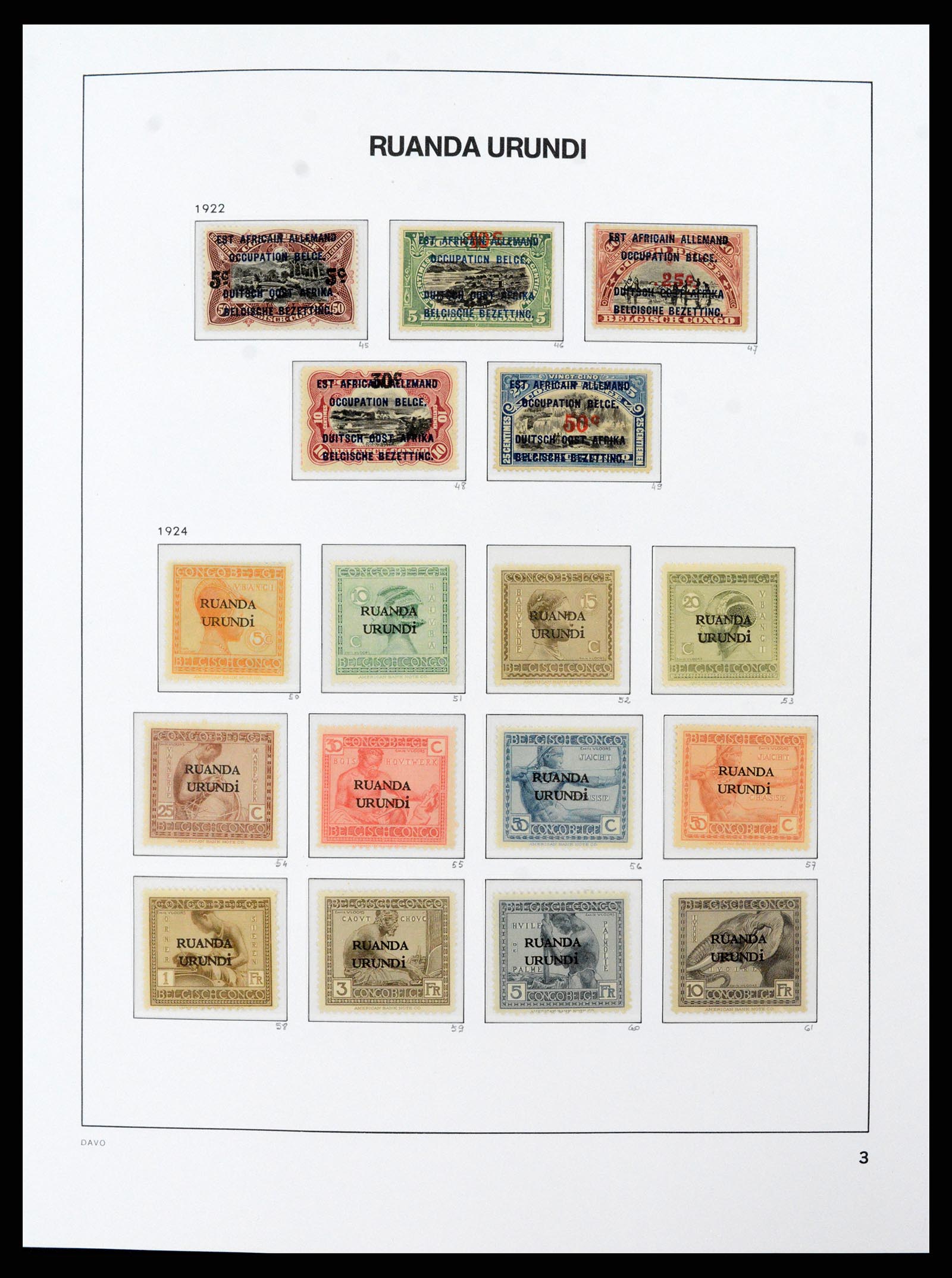 38159 0035 - Postzegelverzameling 38159 Belgisch Congo 1886-1964.