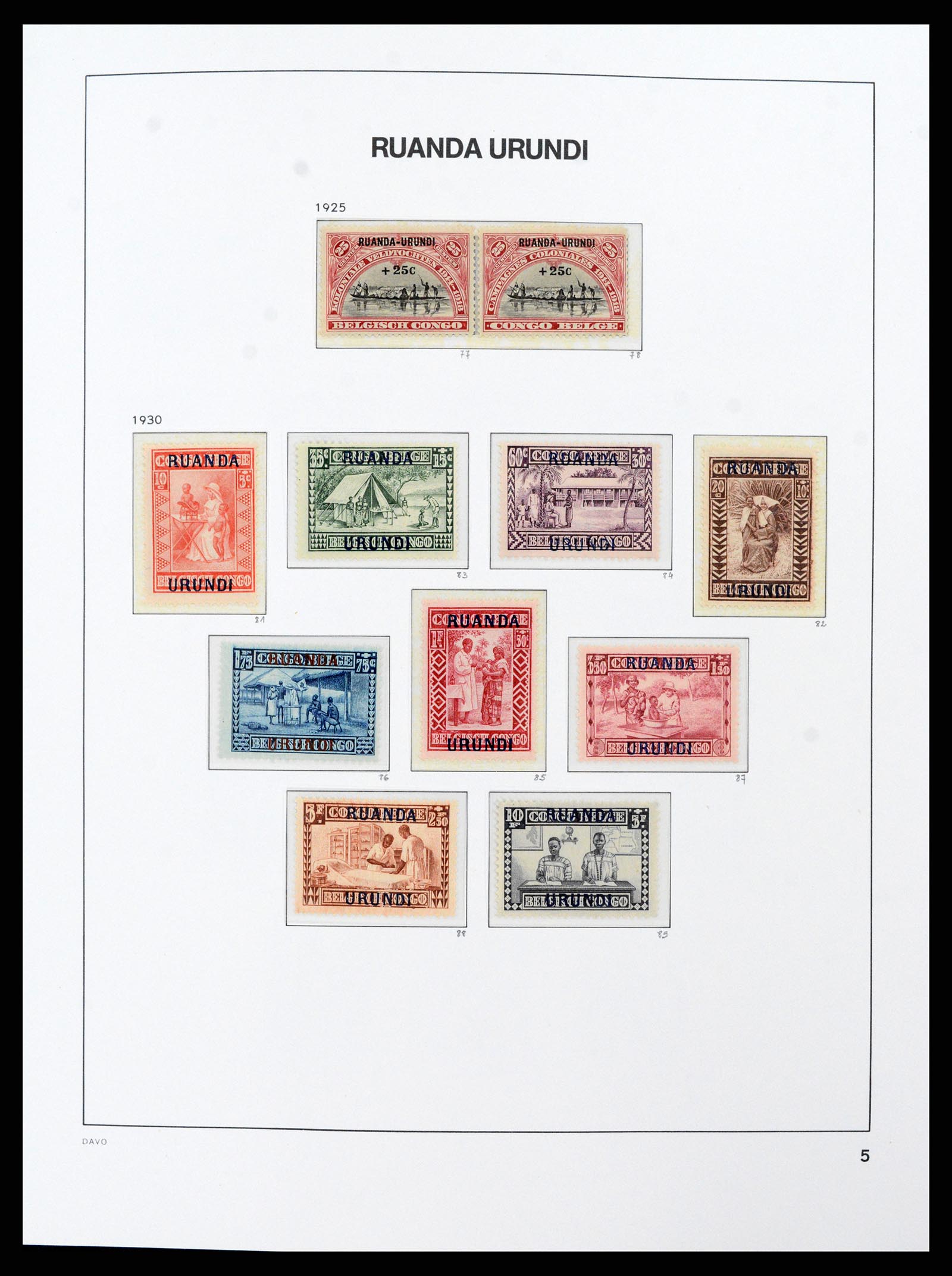 38159 0037 - Postzegelverzameling 38159 Belgisch Congo 1886-1964.