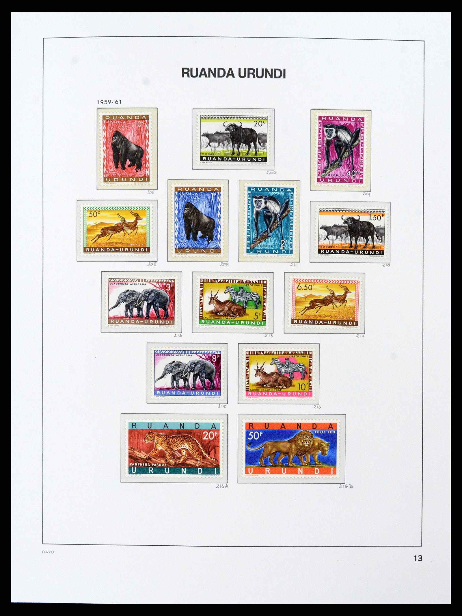 38159 0046 - Postzegelverzameling 38159 Belgisch Congo 1886-1964.