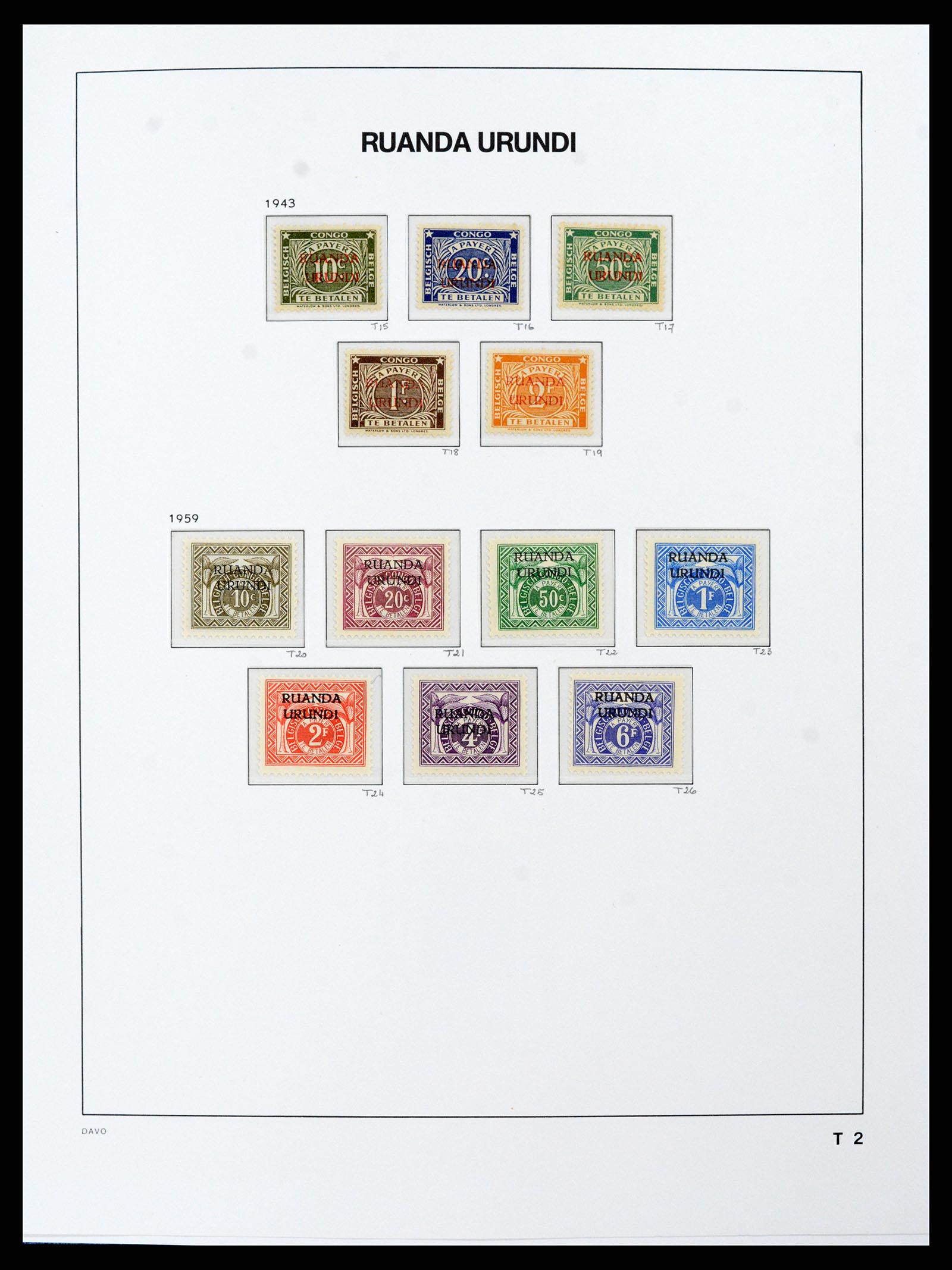 38159 0049 - Postzegelverzameling 38159 Belgisch Congo 1886-1964.