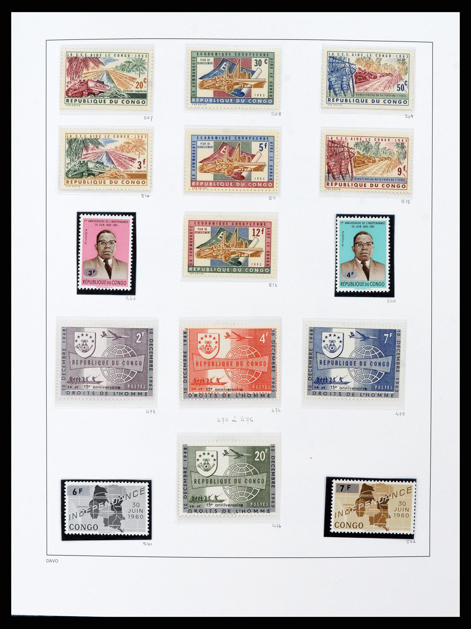 38159 0051 - Postzegelverzameling 38159 Belgisch Congo 1886-1964.