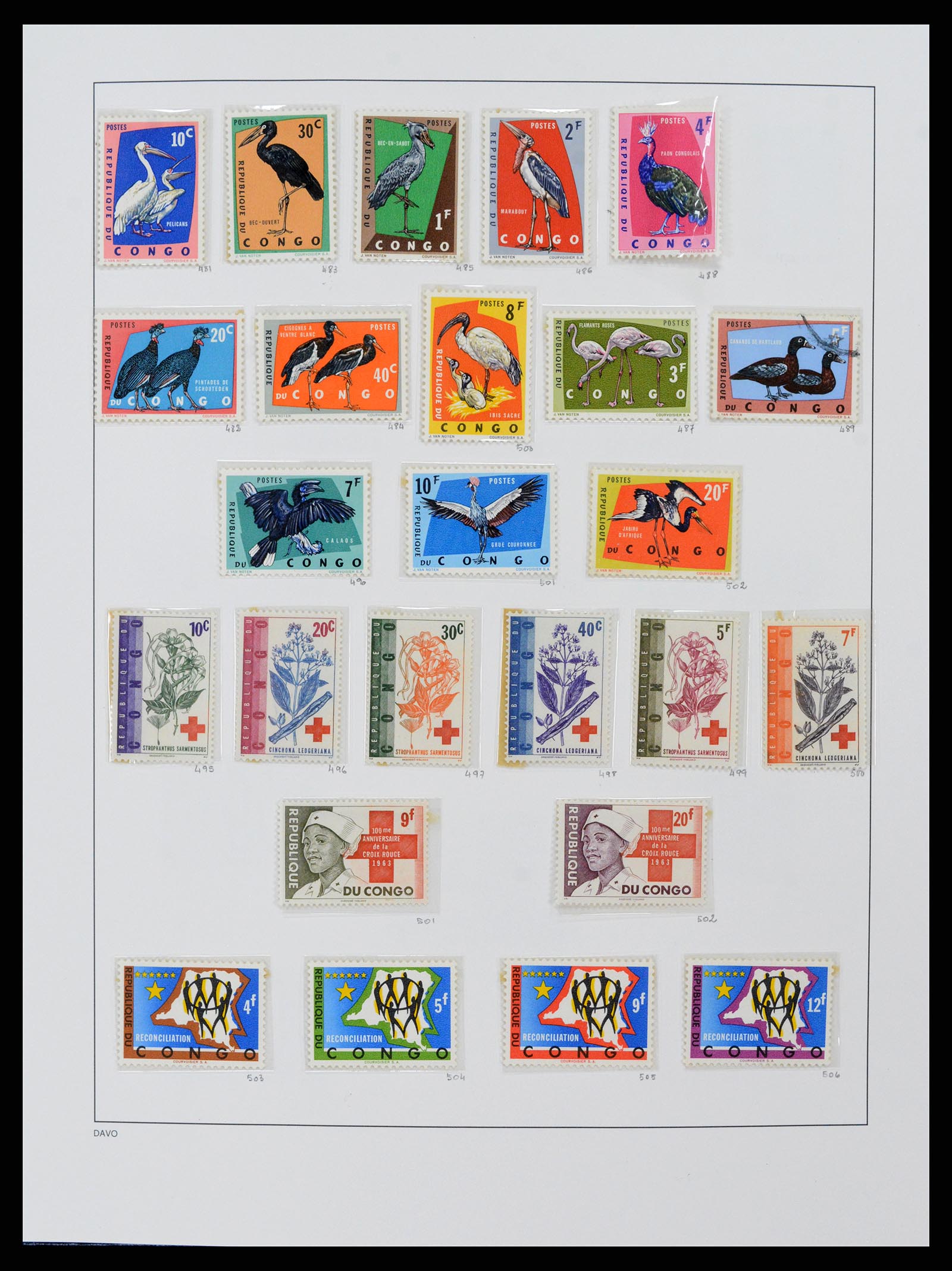 38159 0052 - Postzegelverzameling 38159 Belgisch Congo 1886-1964.